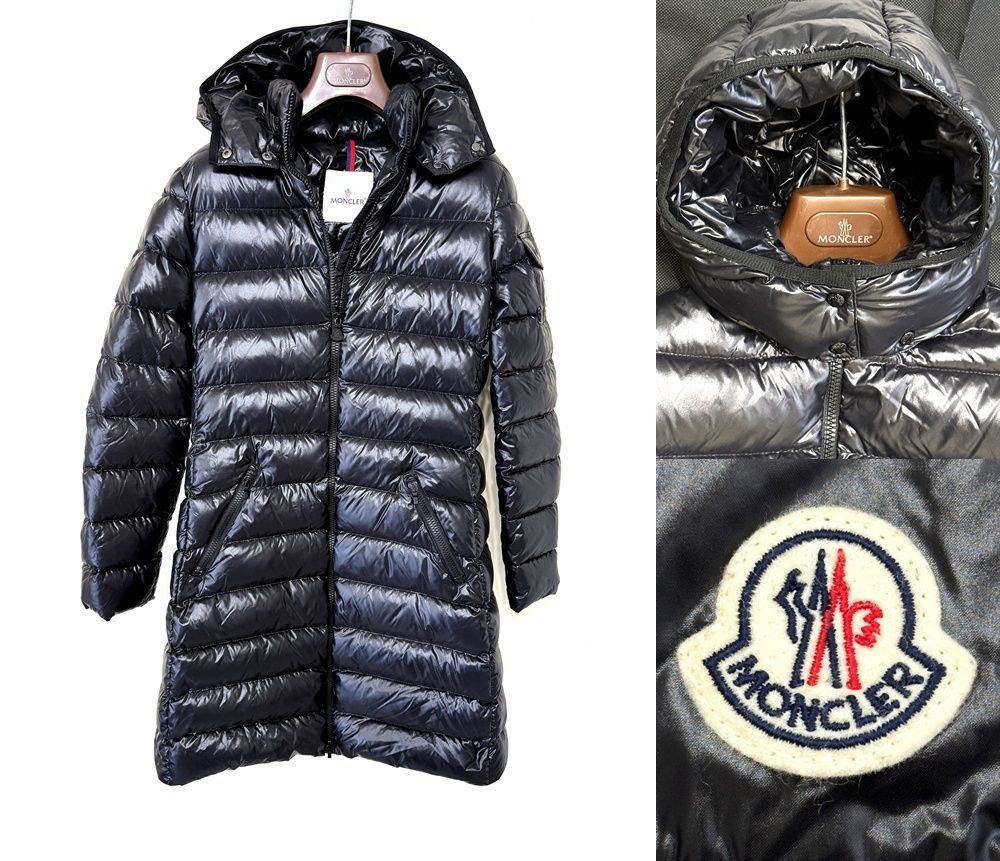 極美品 MONCLER モンクレール Moka ロングダウンジャケット BLACK
