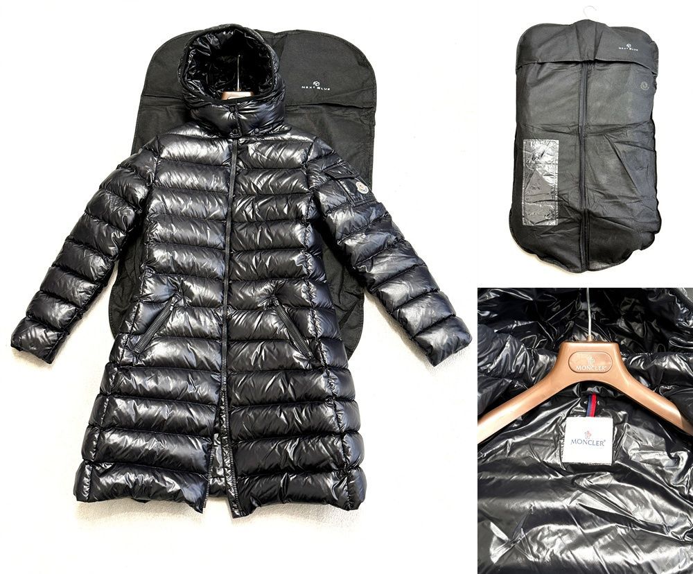 極美品 MONCLER モンクレール Moka ロングダウンジャケット BLACK 