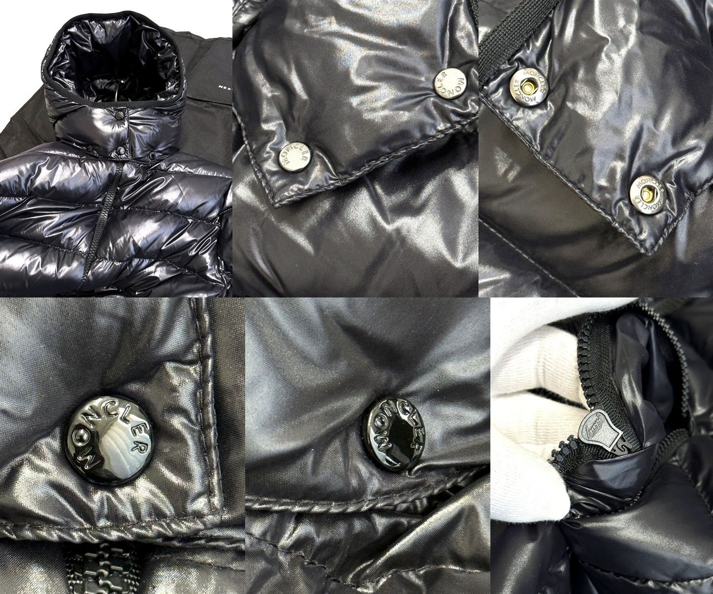 極美品 MONCLER モンクレール Moka ロングダウンジャケット BLACK 