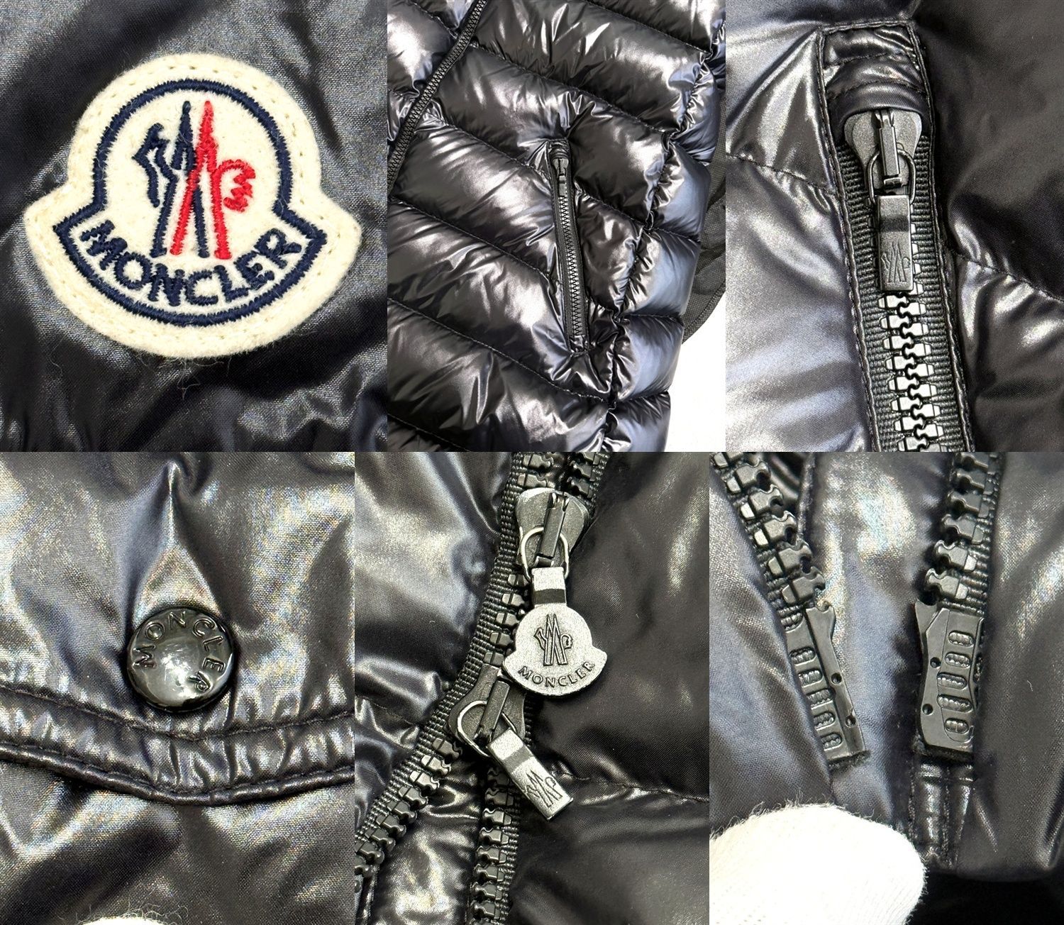 極美品 MONCLER モンクレール Moka ロングダウンジャケット BLACK 