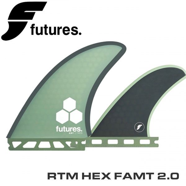 フューチャーフィン FUTURES FIN RTM HEX FAMT 2.0 TWIN+1 GREEN/GRAY