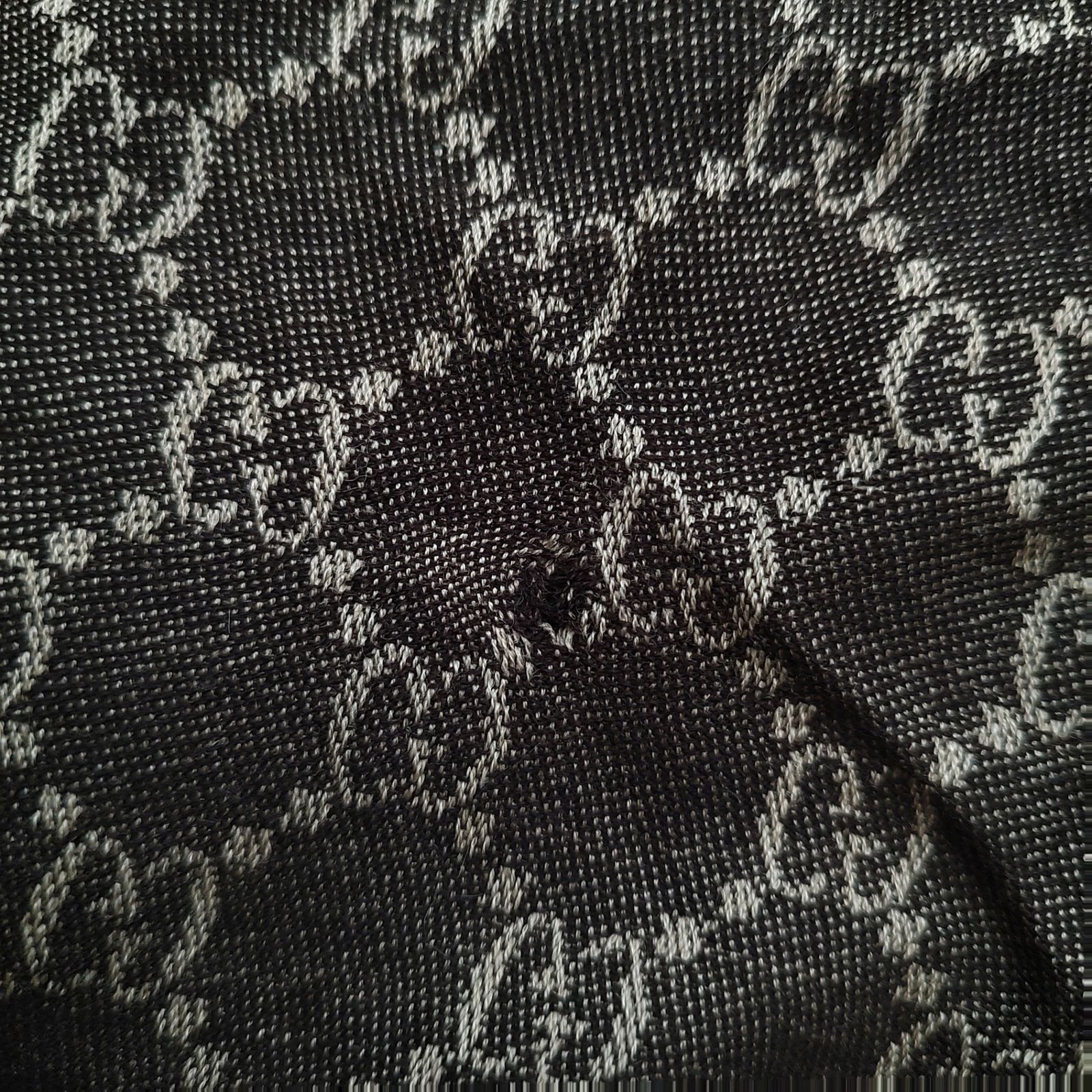 GUCCI グッチ GG柄 フォックスファー シルク ストール F ブラウン
