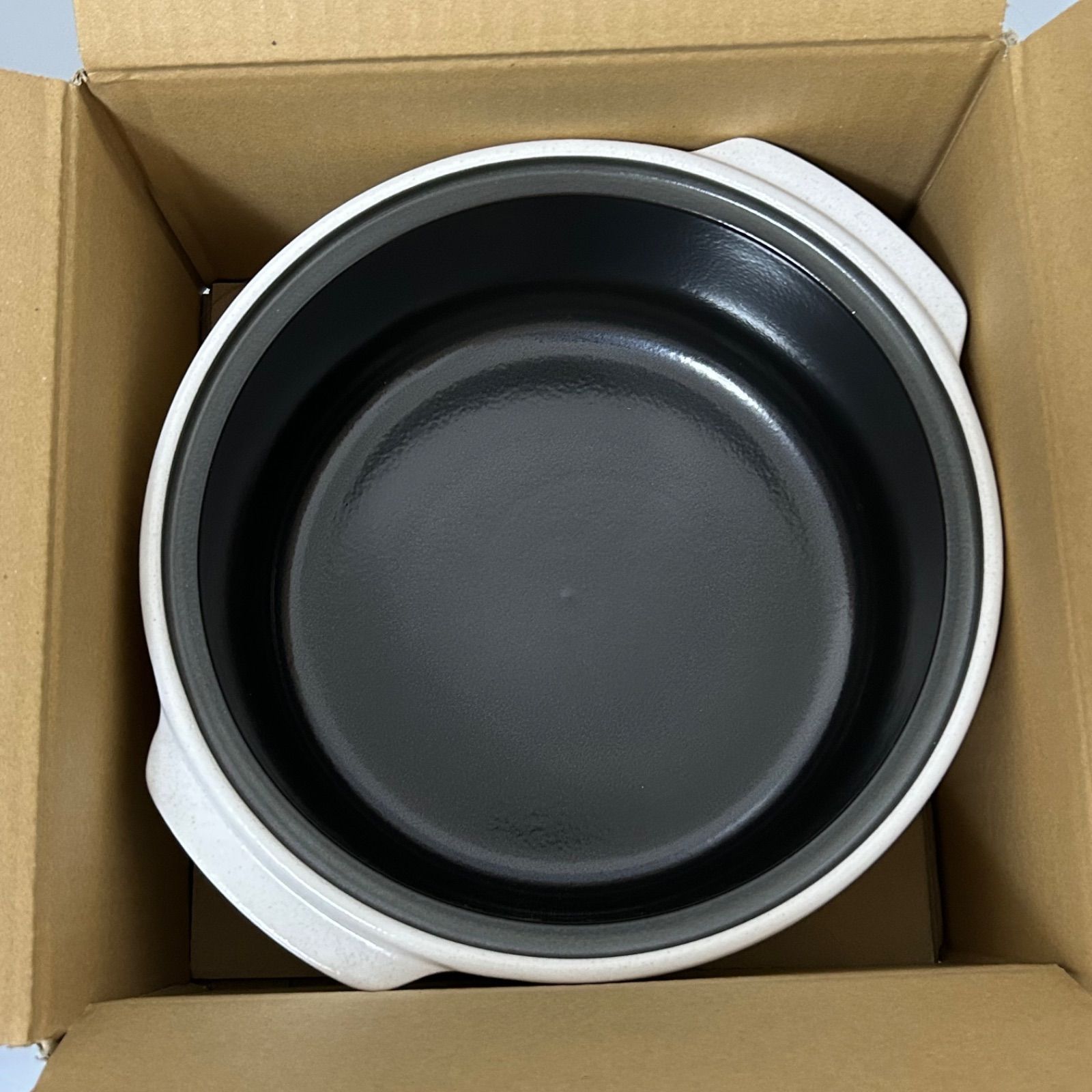 未使用品 cera pot セラポット オフホワイト 26cm 5点セット 白 深鍋