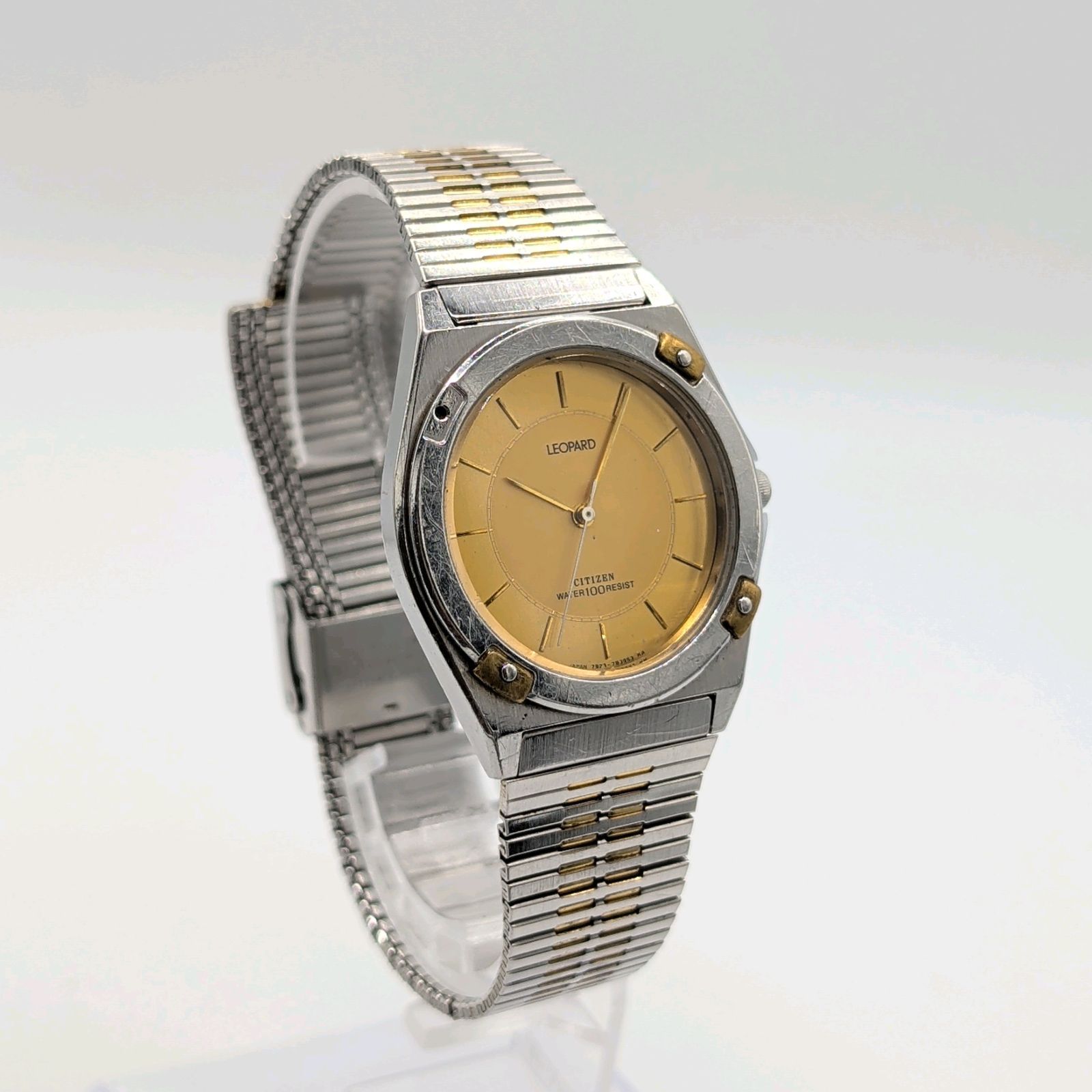 CITIZEN LEOPARD 7933-799838Y Watch Quartz Ladies Gold Silver Combi 