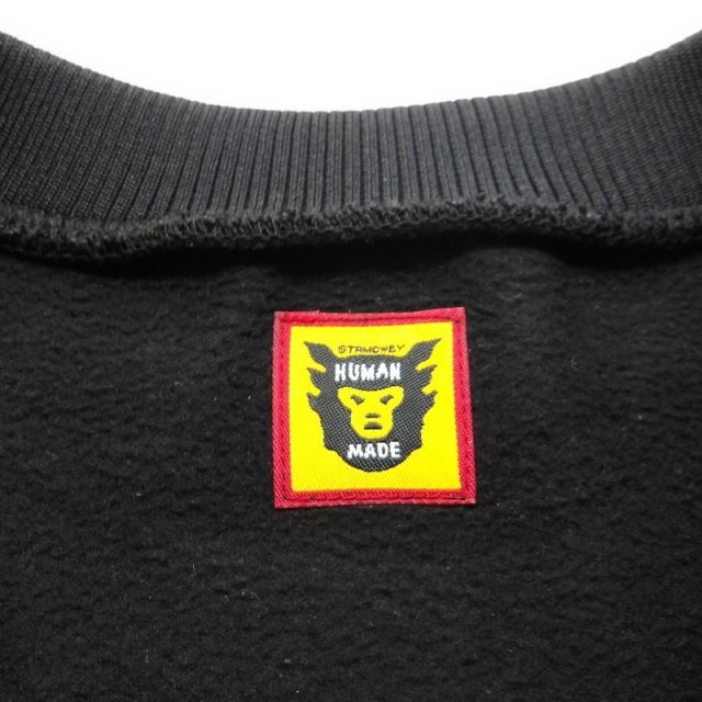 HUMAN MADE HEART COLOR CREWNECK BLACK/RED サイズXL ヒューマン