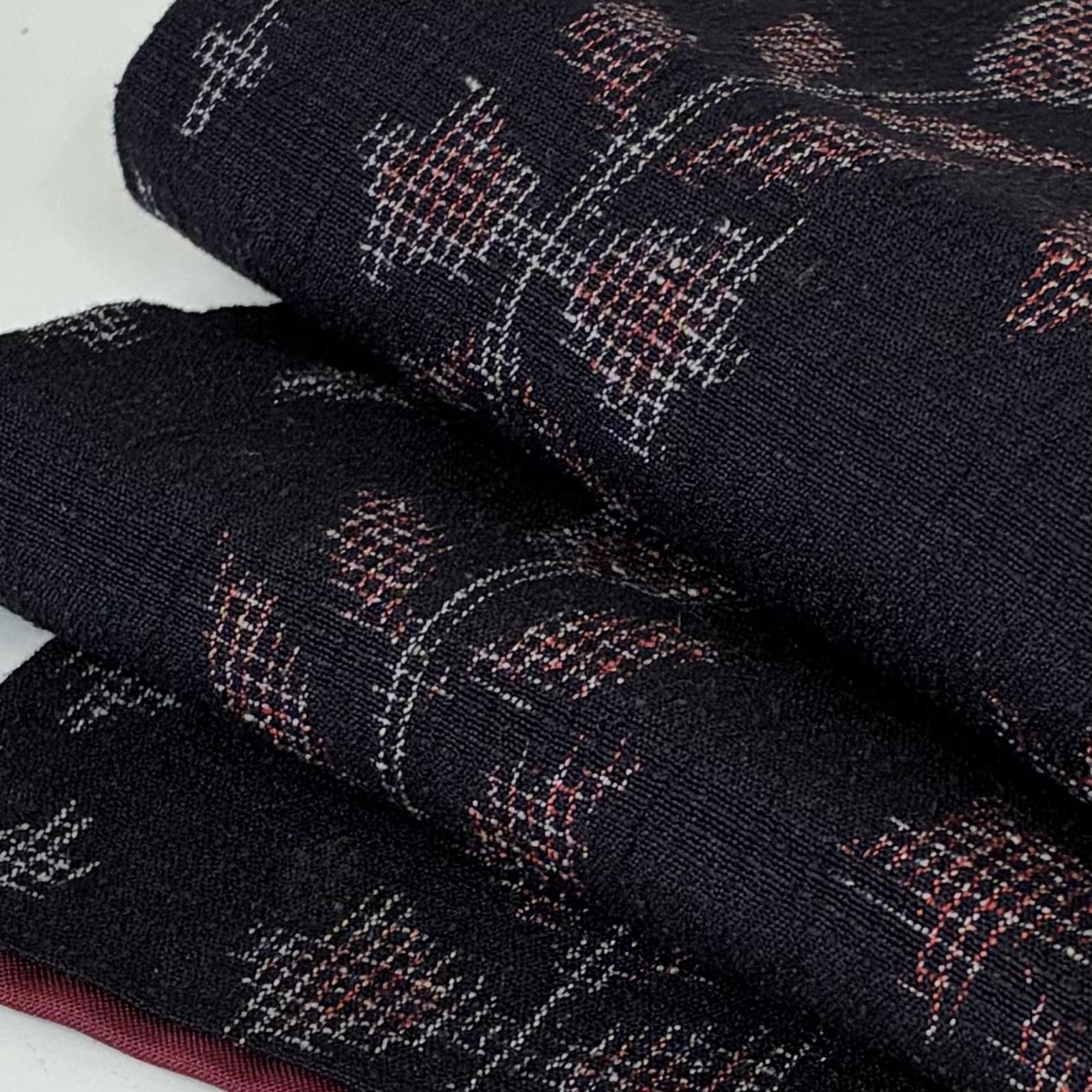 お召し 正絹 飛び柄 黒地 袷 着物 MK-4064 - メルカリ