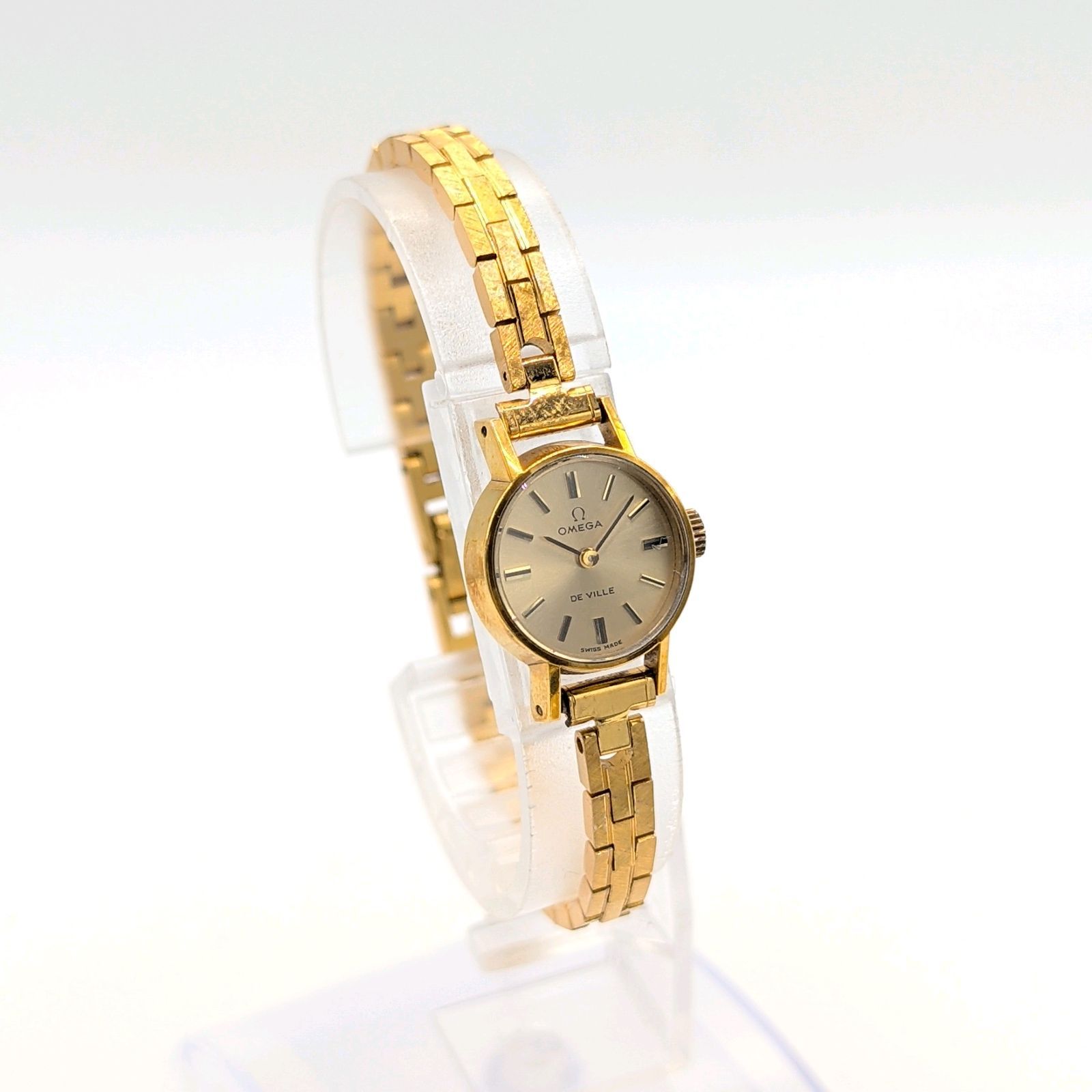 OMEGA DE VILLE Watch Hand-Winding Ladies Round Gold Y2K 00S オメガ