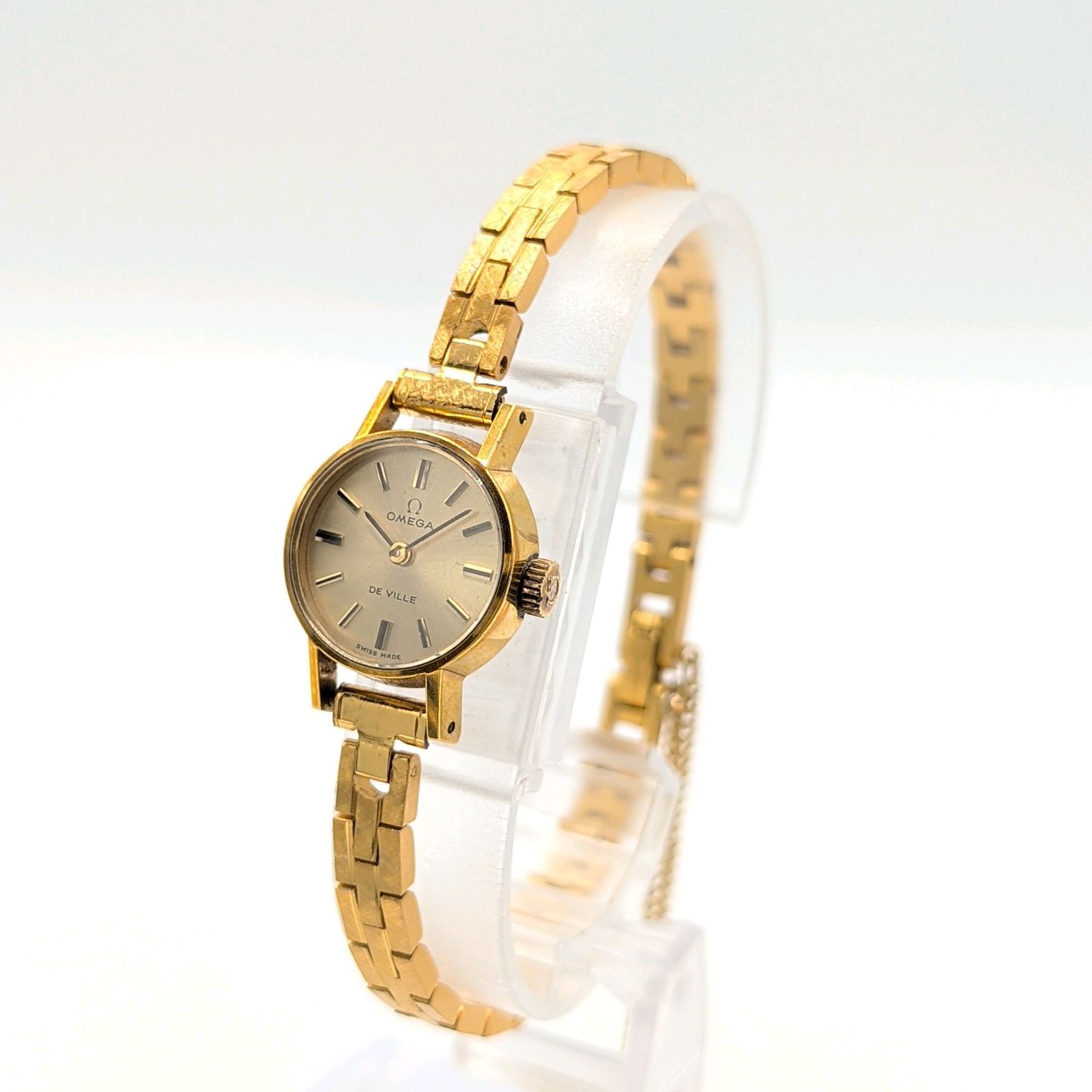OMEGA DE VILLE Watch Hand-Winding Ladies Round Gold Y2K 00S オメガ