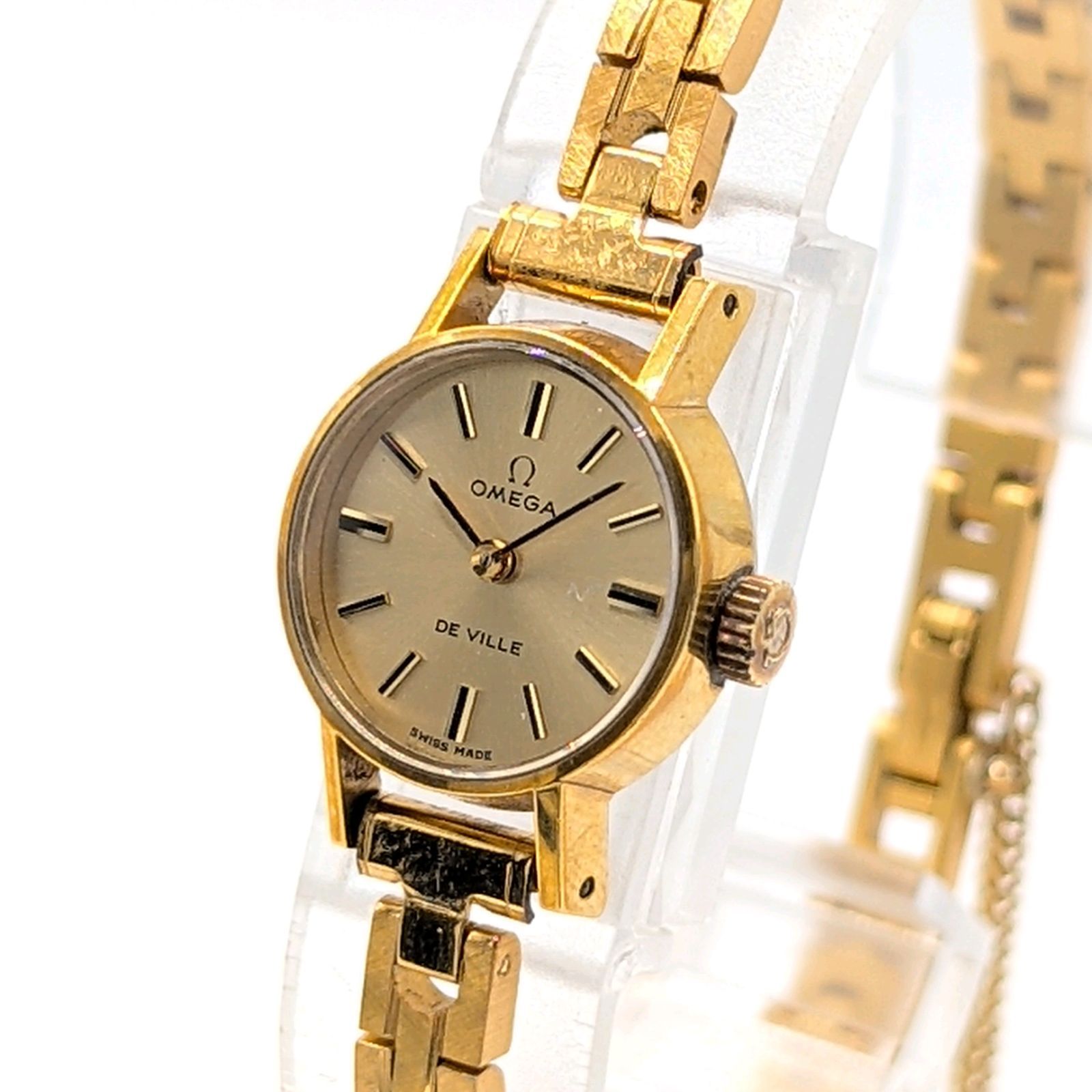 OMEGA DE VILLE Watch Hand-Winding Ladies Round Gold Y2K 00S オメガ