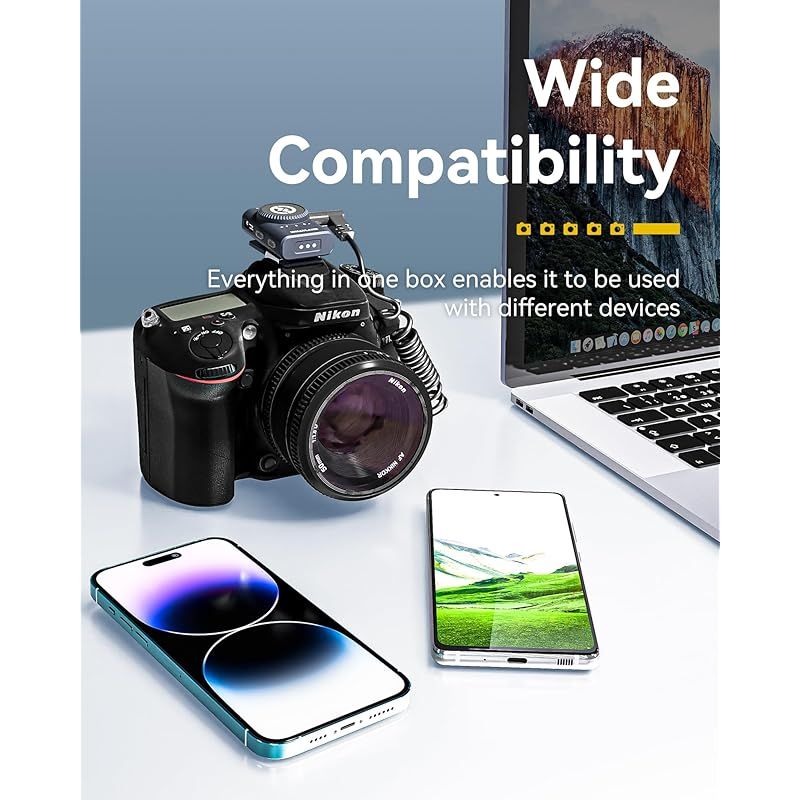 Hollyland「2024新機」Lark M2 camera-ワイヤレスマイク-ピンマイク