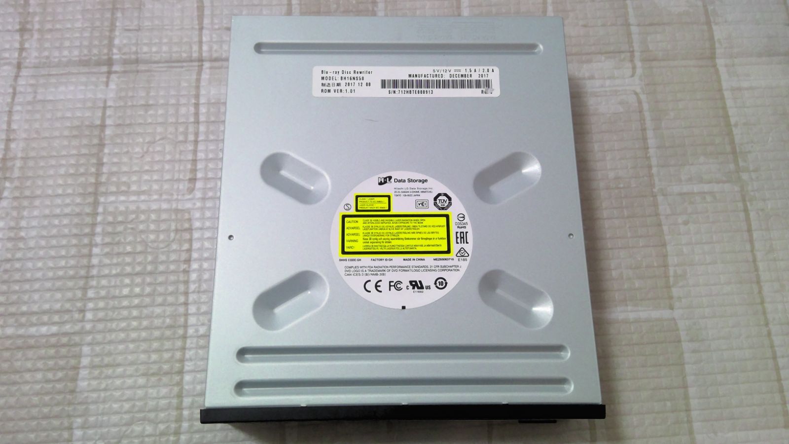 BH16NS58 Hitachi-LG 内蔵 BD-RE Data Disc Rewriter drive burner
