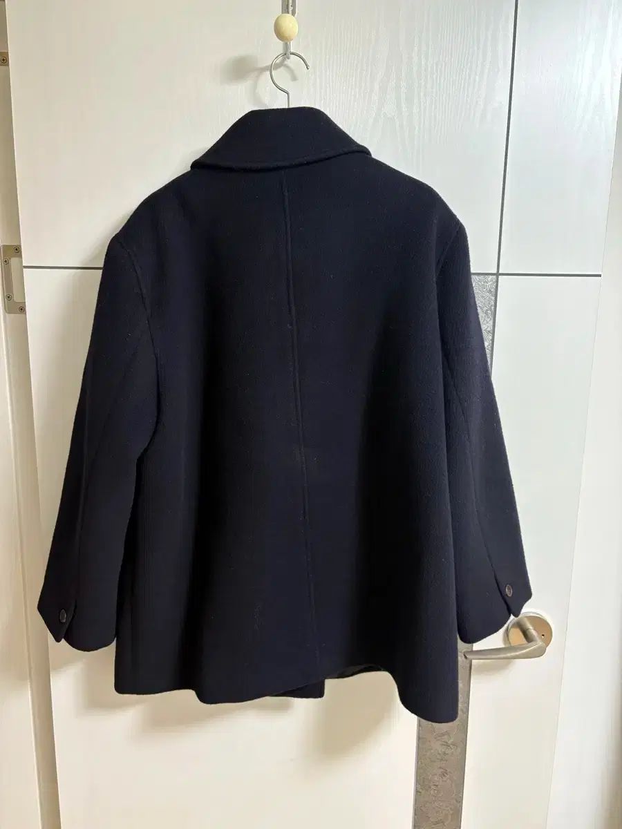 TANNAT ストレート ハーフ コート ネイビー - メルカリ