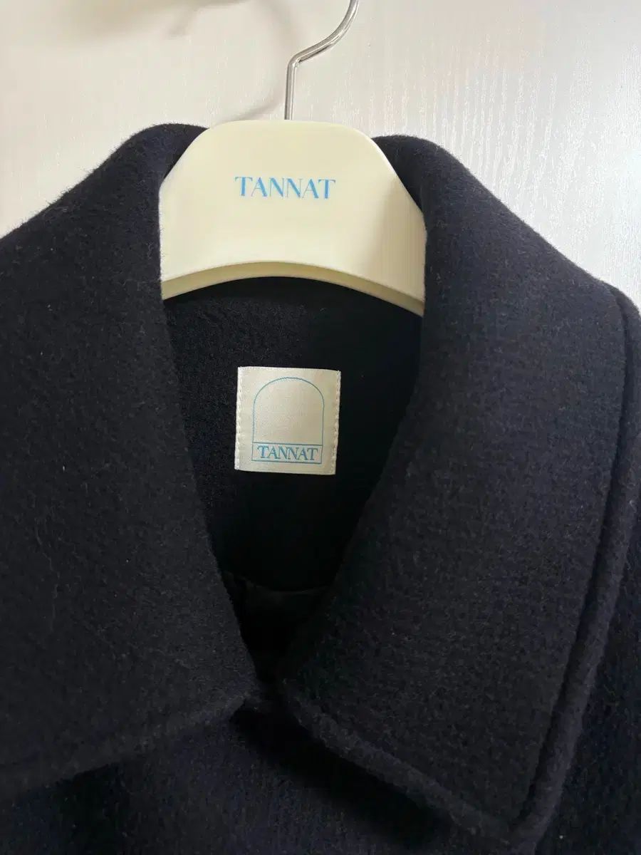 TANNAT ストレート ハーフ コート ネイビー - メルカリ