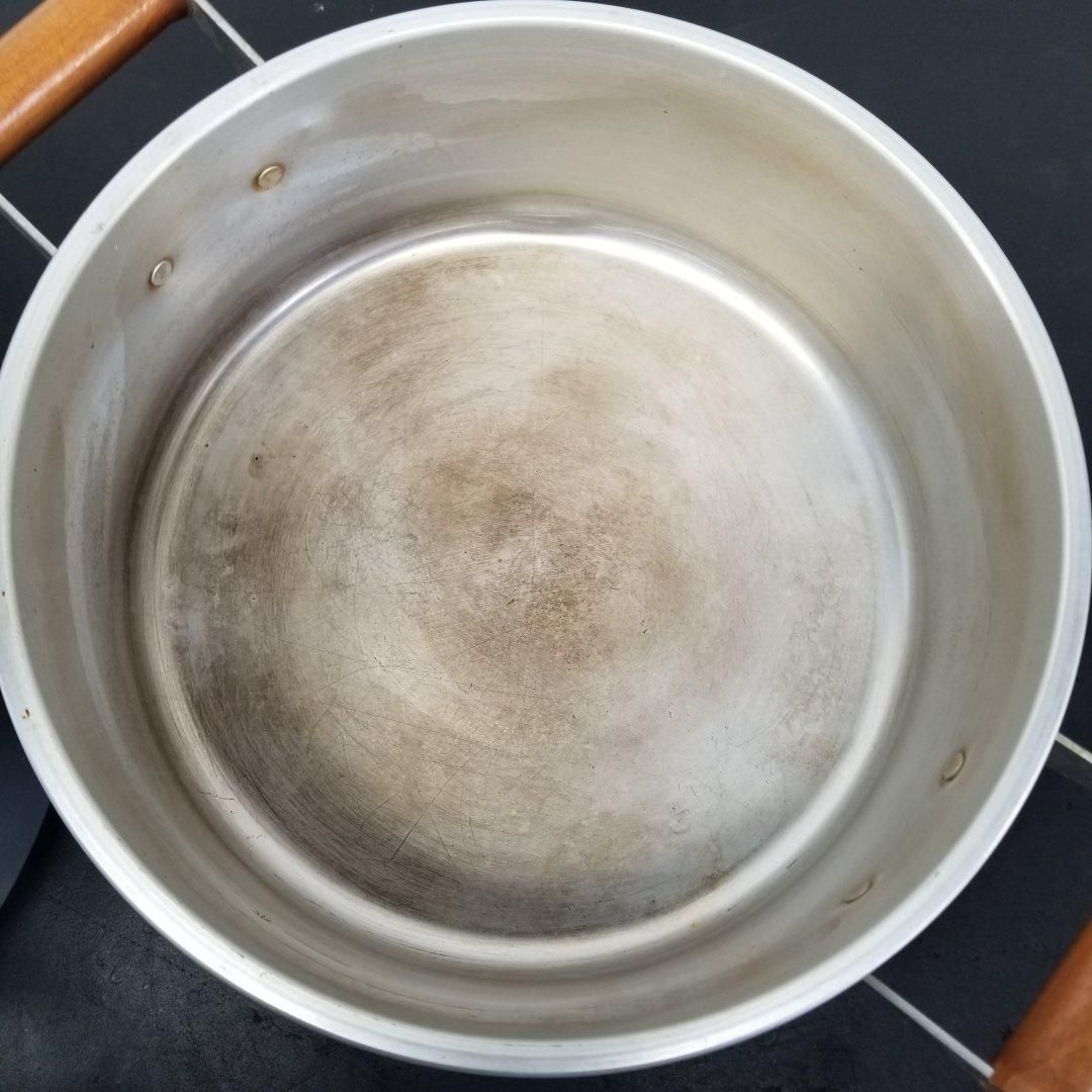 ホクセイ日軽 アルミ製 2段 蒸し器 26cm 木製ハンドル 中古 使用感