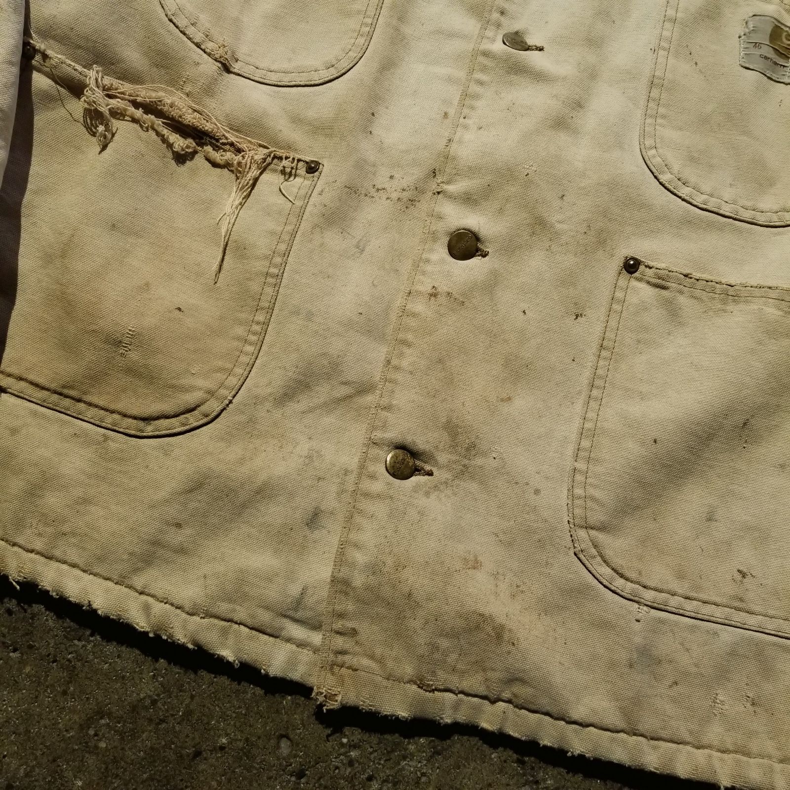 carhartt 70s ミシガンチョアコート 46 プリントタグ カーハート