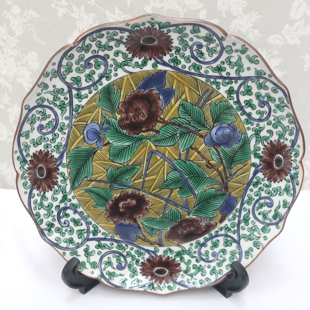 九谷焼 食器 古九谷風 大皿 盛皿 角福 - メルカリ