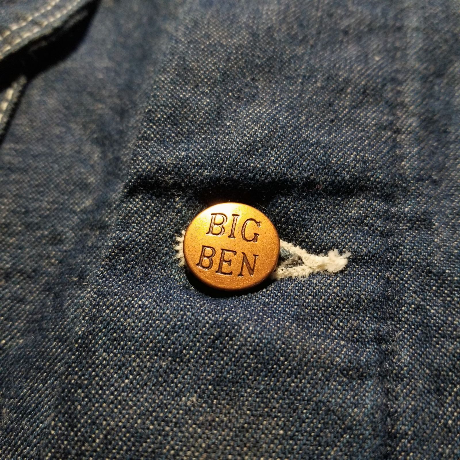 BIG BEN 80s デニムカバーオール ジャケット 裏地ブランケット 40 USA