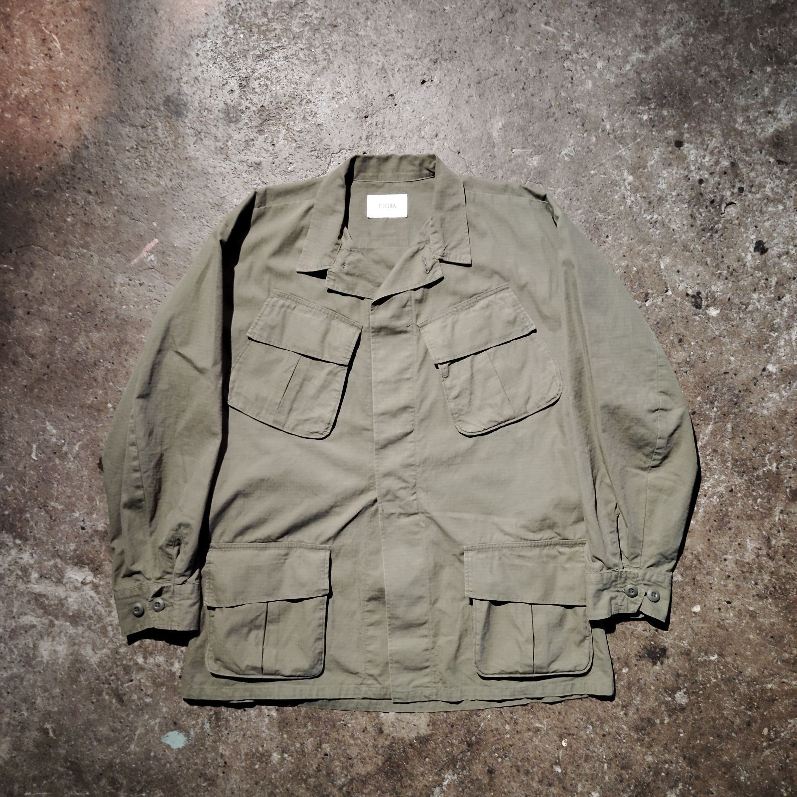 CIOTA Jungle Fatigue Jacket 4 Rip-stop Stone Wash シオタ