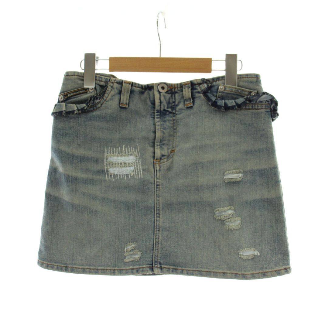 ディー&ジー ドルガバ ドルチェ&ガッバーナ D&G デニムスカート 24/38