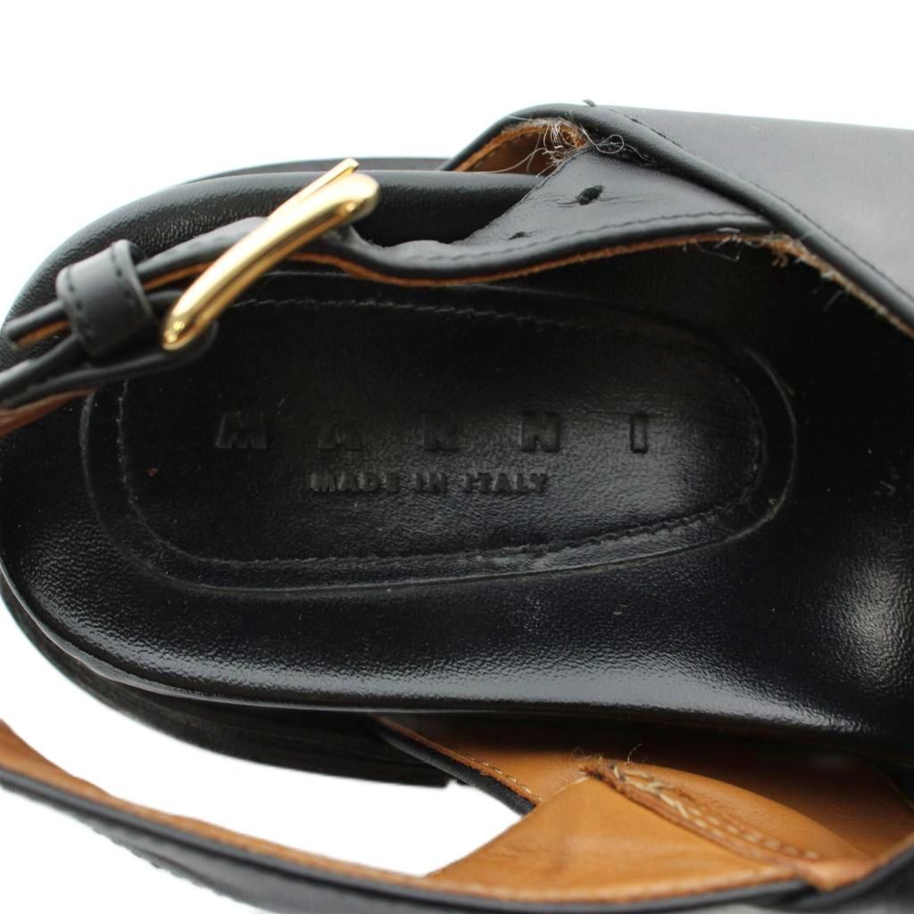 マルニ MARNI フスベット Fussbett クリスクロスサンダル レザー