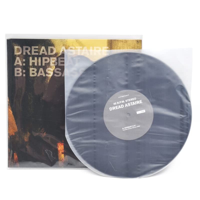 レコード保護袋 10インチレコード外袋 オープン開口式 10インチ内袋 半円丸型 (10インチ外袋50枚+10インチ内袋50枚）