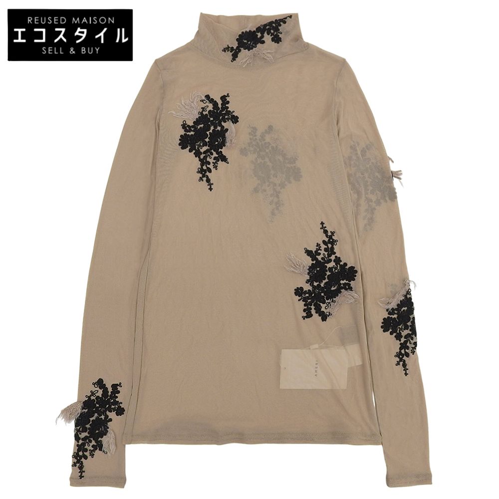 AMERI アメリ 新品同様 シアー エンブロイダリー 刺繍 トップス