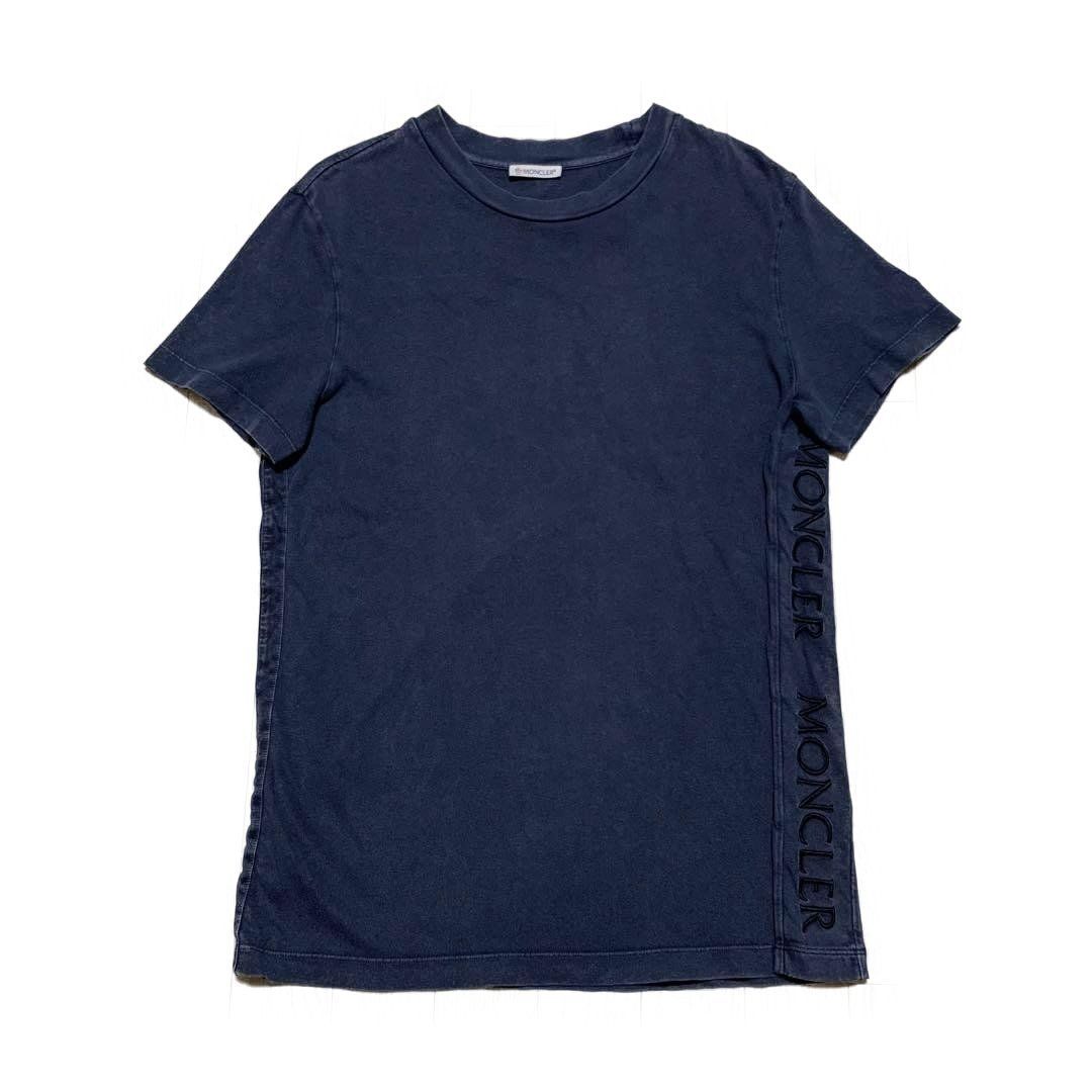 MONCLER レタリングロゴ Tシャツ ネイビー M 国内正規品 4S194 - メルカリ