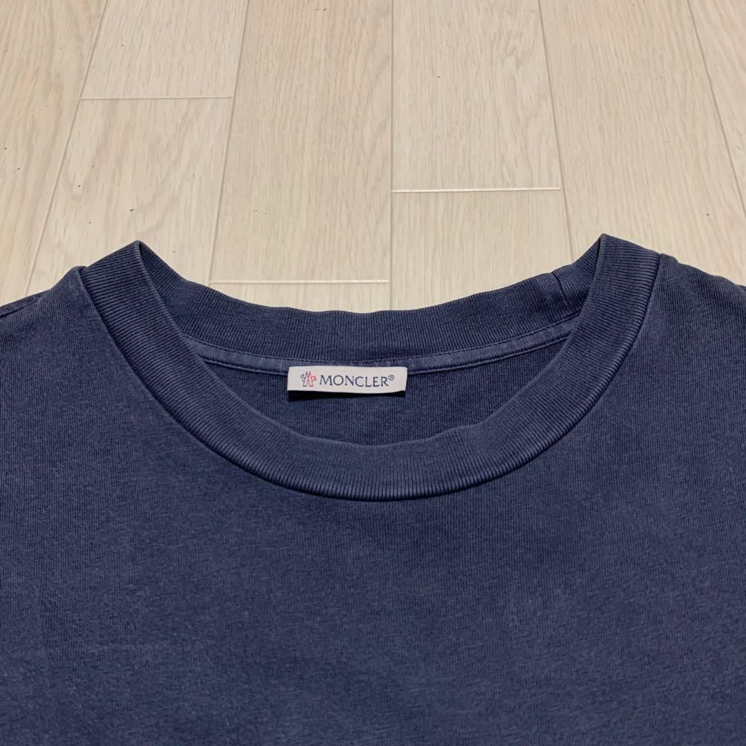 MONCLER レタリングロゴ Tシャツ ネイビー M 国内正規品 4S194 - メルカリ