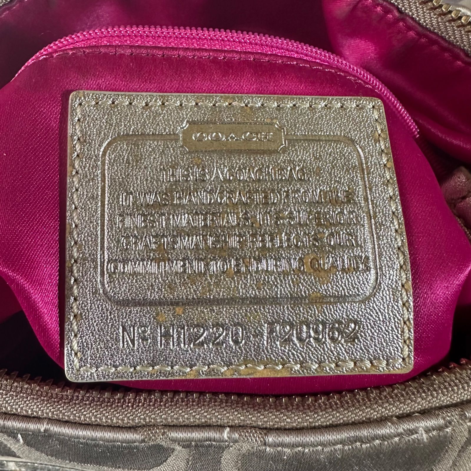 COACH コーチ 2WAY シグネチャー ショルダーバッグ セミショルダー 