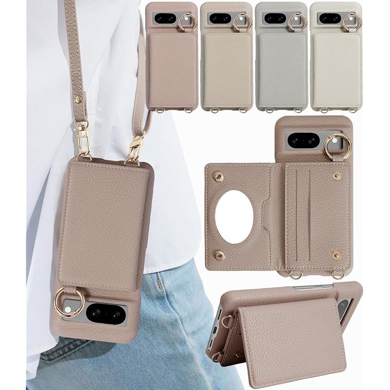 LIISEA ピクセル8 ケース ショルダー pixel8 ケース 【新品】 LIISEA ピクセル8 ケース ショルダー pixel8 ケース ショルダー カード収納 グーグルピクセル8 ケース リング付 ショルダー ストラップ googleピクセル8 ケース googlepixel8 カバー 可愛い 斜