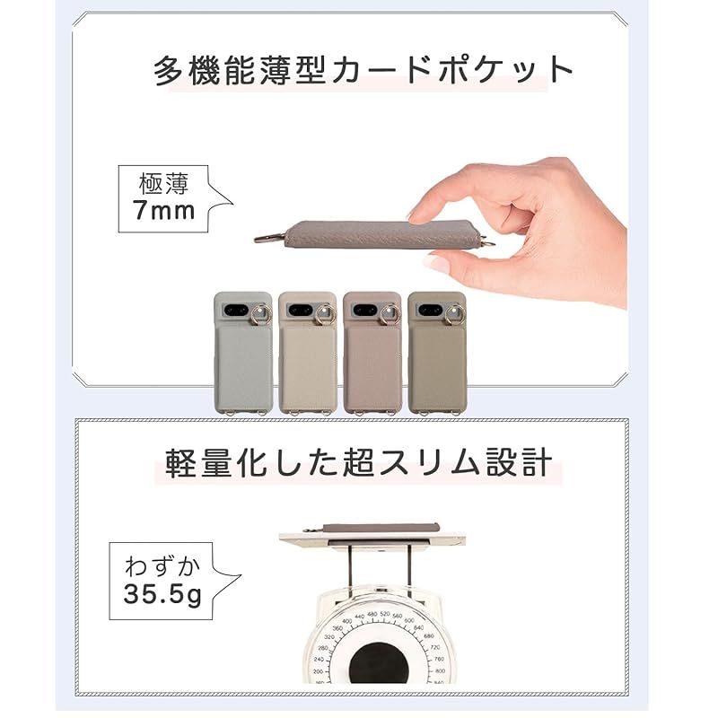 LIISEA ピクセル8 ケース ショルダー pixel8 ケース 【新品】 LIISEA ピクセル8 ケース ショルダー pixel8 ケース ショルダー カード収納 グーグルピクセル8 ケース リング付 ショルダー ストラップ googleピクセル8 ケース googlepixel8 カバー 可愛い 斜