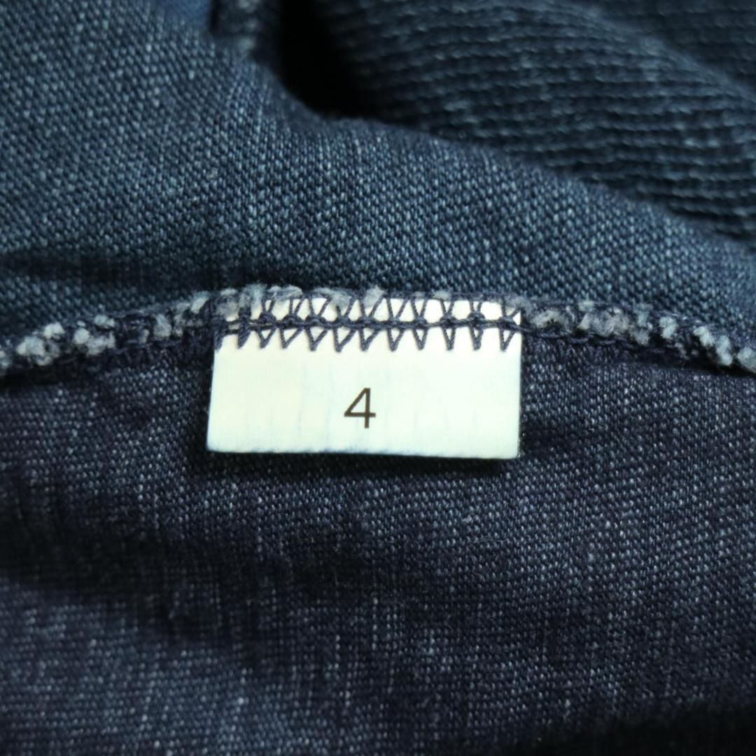 現行 美品】45R 45RPM インディゴ パッチワーク 藍染め 長袖カットソー