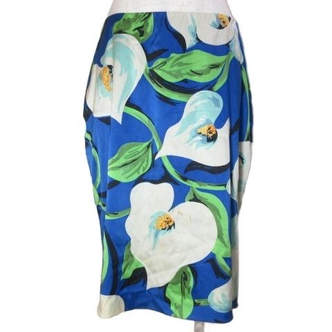 ドルチェ&ガッバーナ ドルガバ DOLCE&GABBANA シルク 花柄 スカート