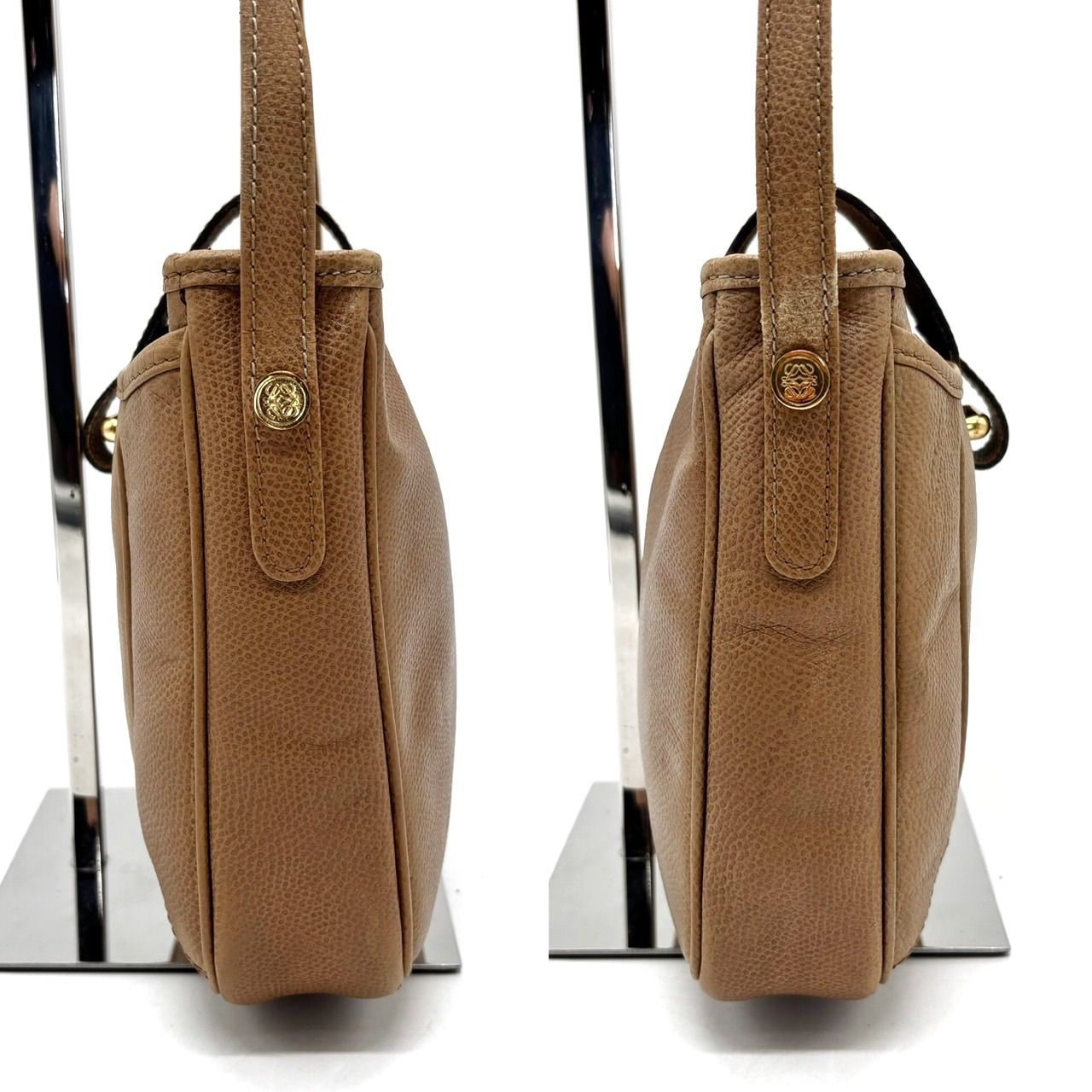 人気】LOEWE ロエベ アナグラム ショルダーバッグ ポシェット ゴールド