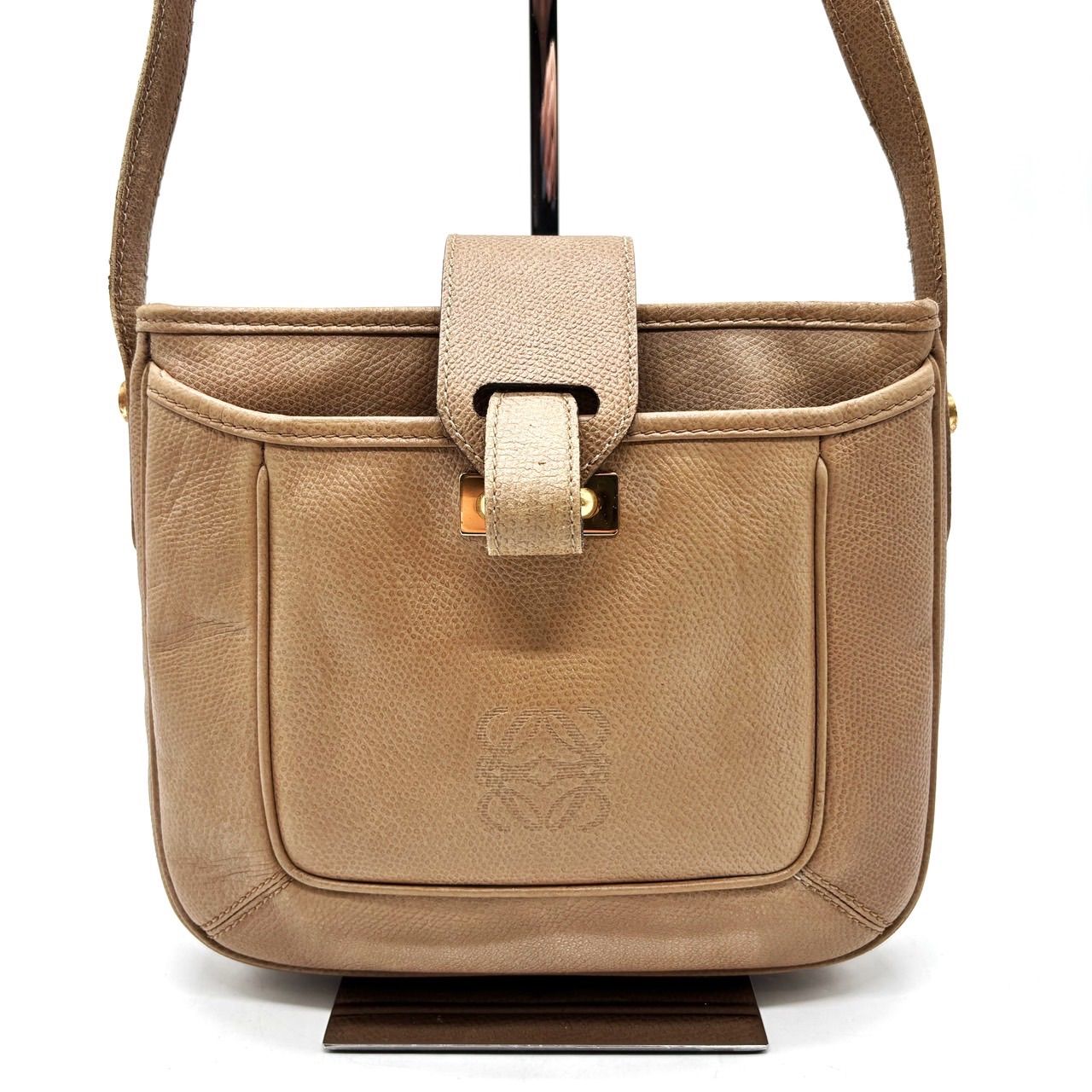 人気】LOEWE ロエベ アナグラム ショルダーバッグ ポシェット ゴールド