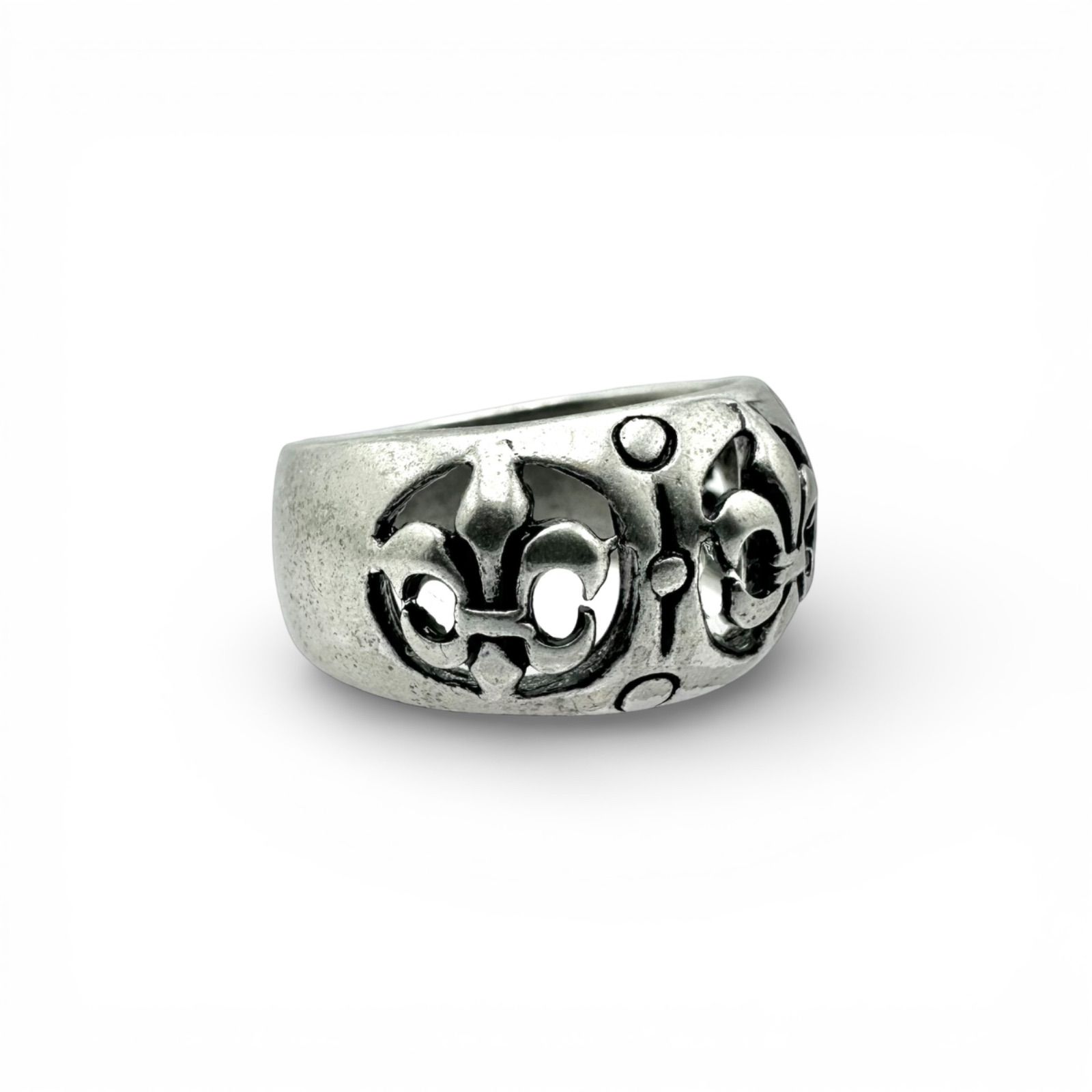 百合の紋章】Fleur de lis ゴシックフレア Silver 925 刻印 80s 