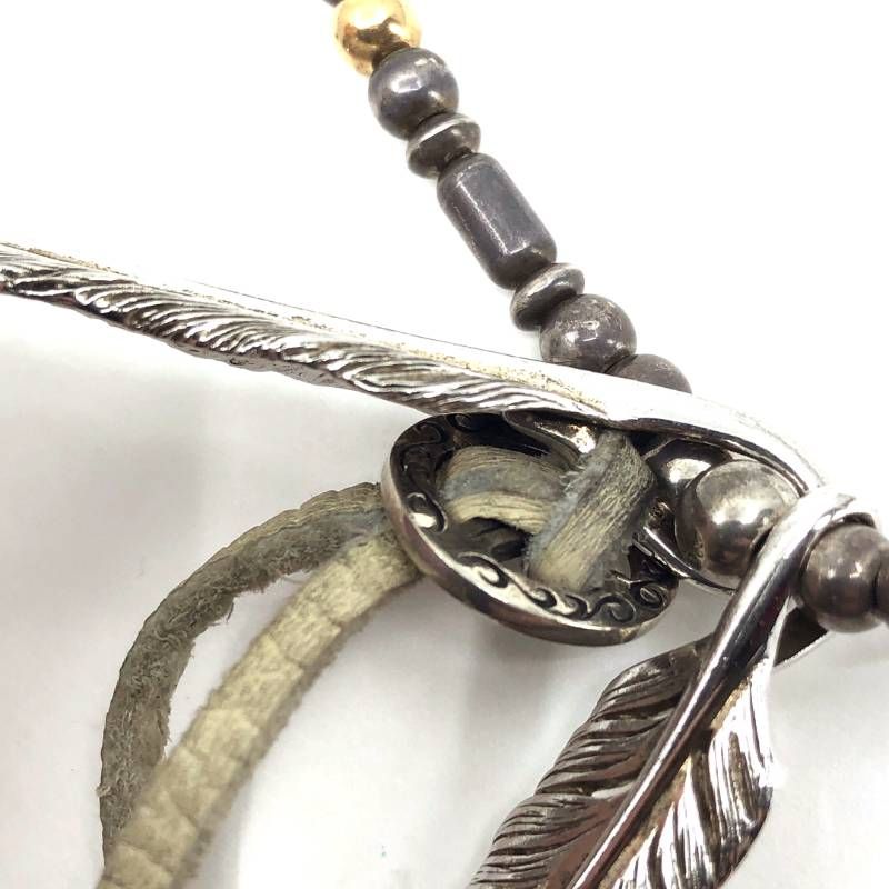 SAAD サード／フェザー メディスンホイール ネックレス／SV925・K18