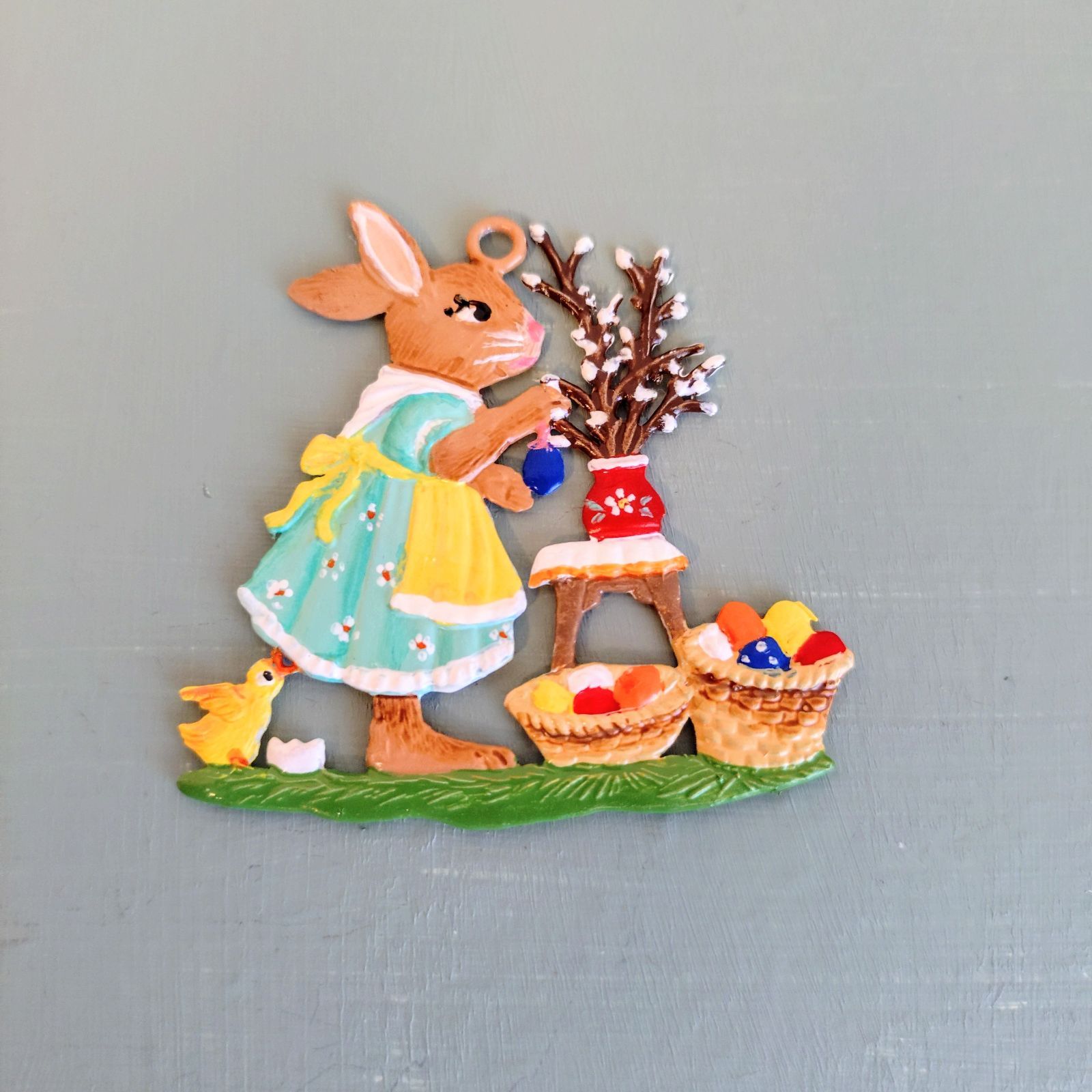 うさぎの卵売りC 錫飾り ドイツ工芸品 シュヴァイツァー工房