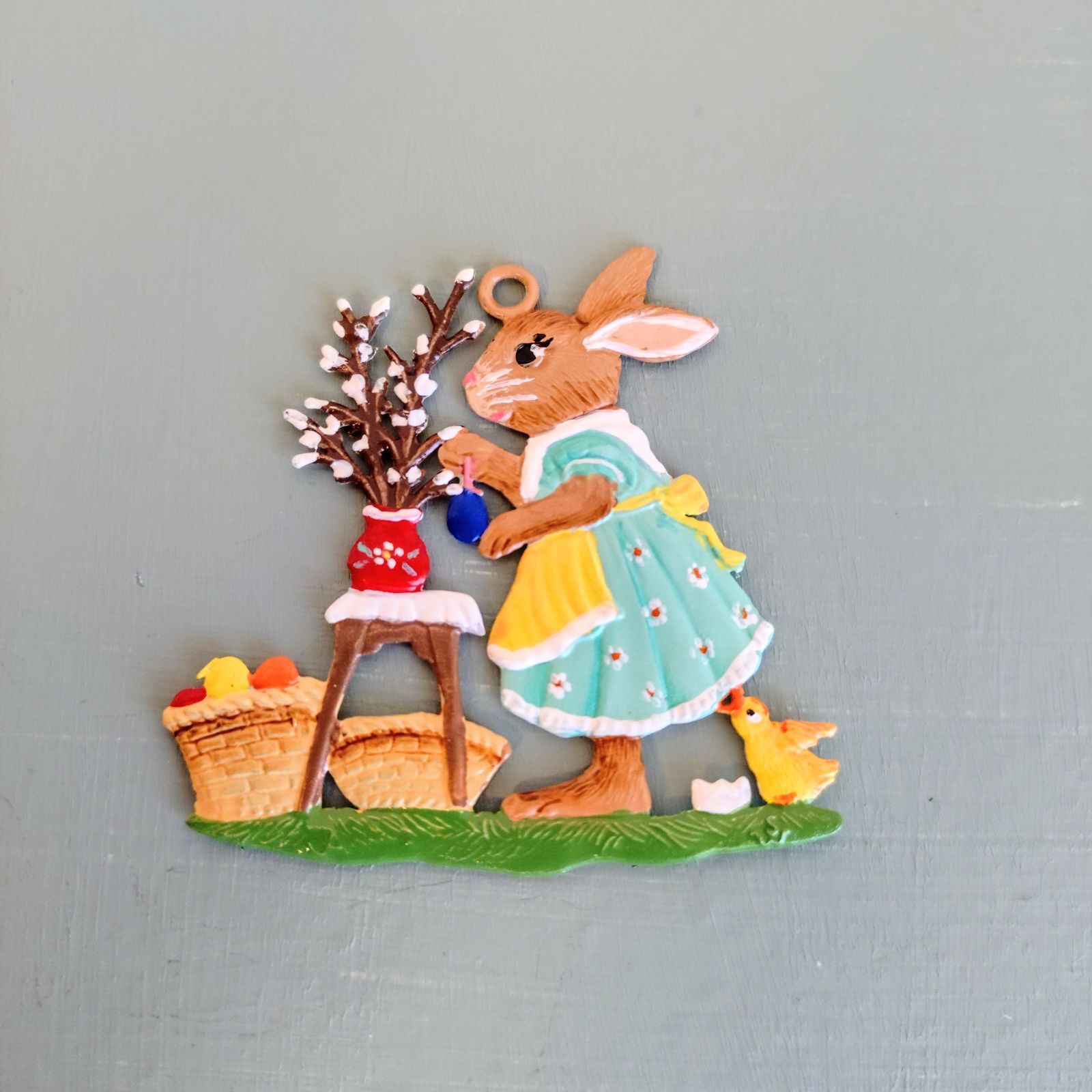 うさぎの卵売りC 錫飾り ドイツ工芸品 シュヴァイツァー工房