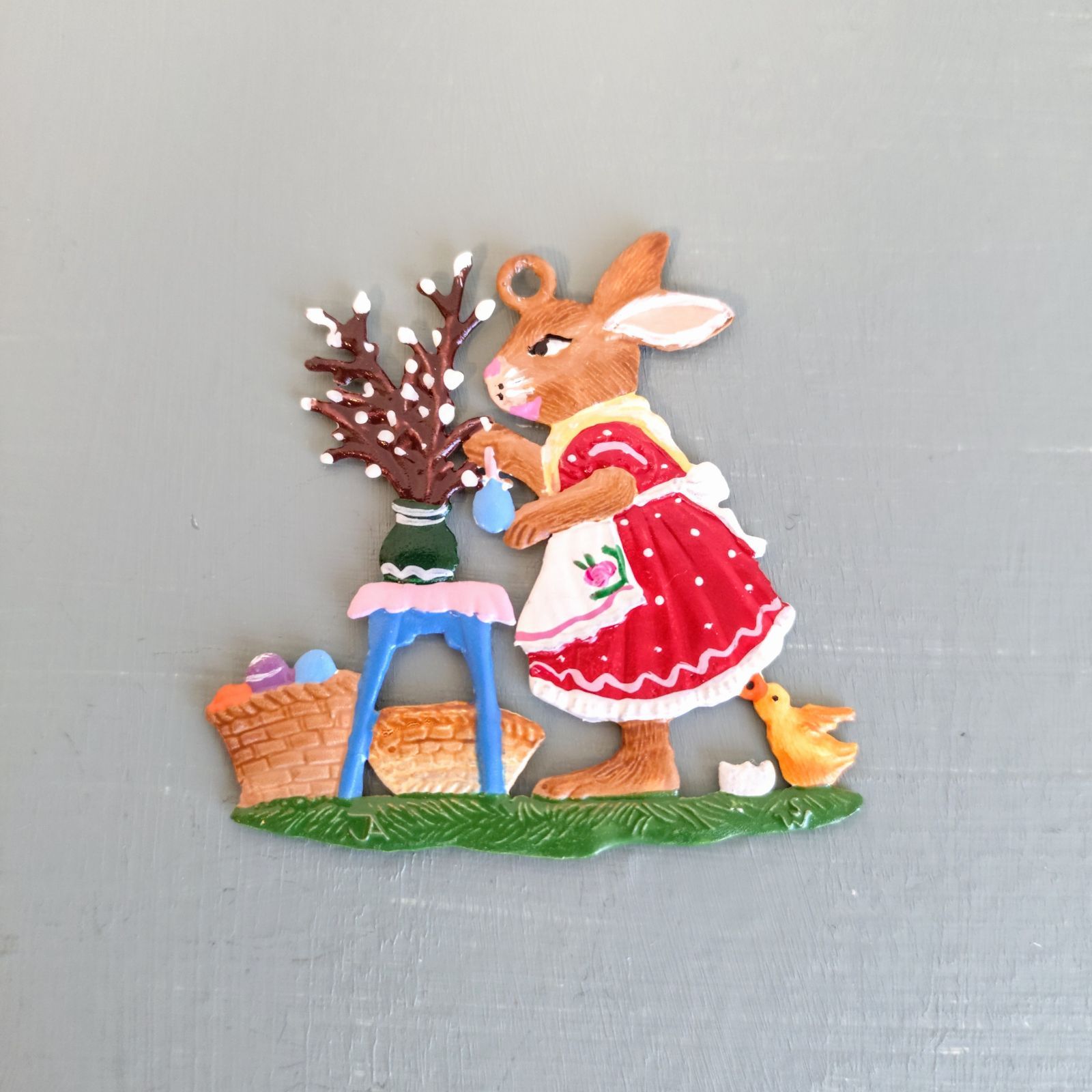 うさぎの卵売りA 錫飾り ドイツ工芸品 シュヴァイツァー工房