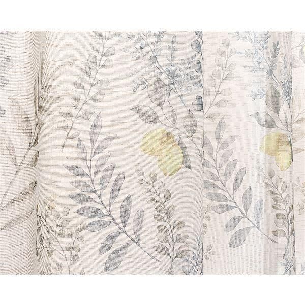 レースカーテン 幅100cm×丈218cm グリーン 2枚 洗える 日本製 アジャスターフック付き シャンヌ GYBE リビング ダイニング