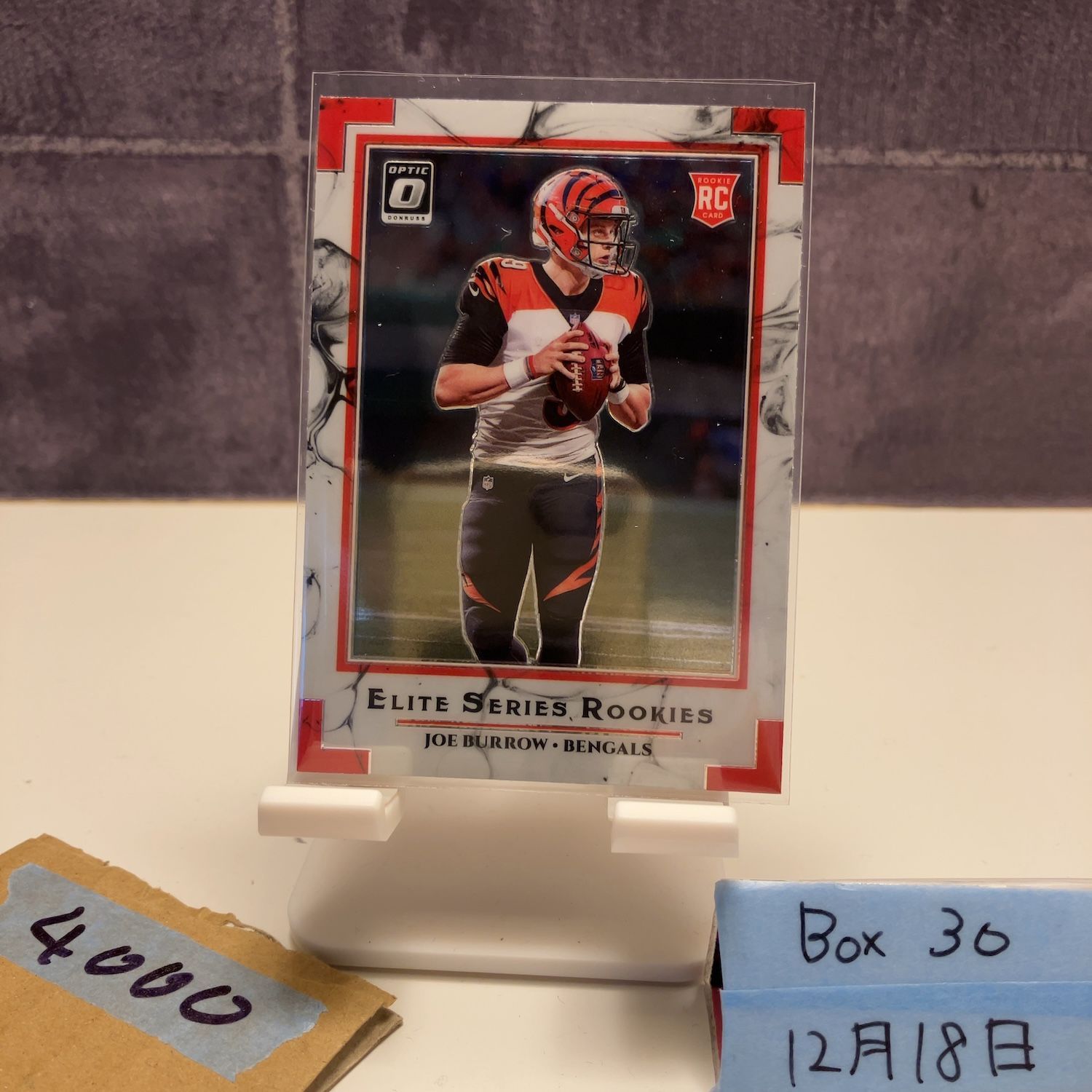 2020 Panini Donruss Optic Joe Burrow Cincinnati Bengals Elite