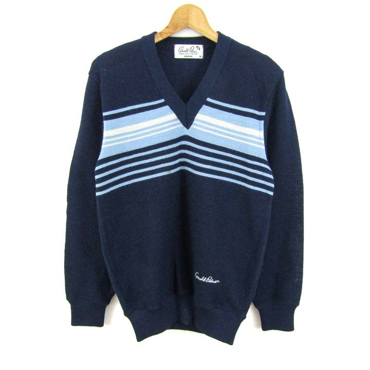 アーノルドパーマー セーター トップス 長袖 Vネック ニット ゴルフ