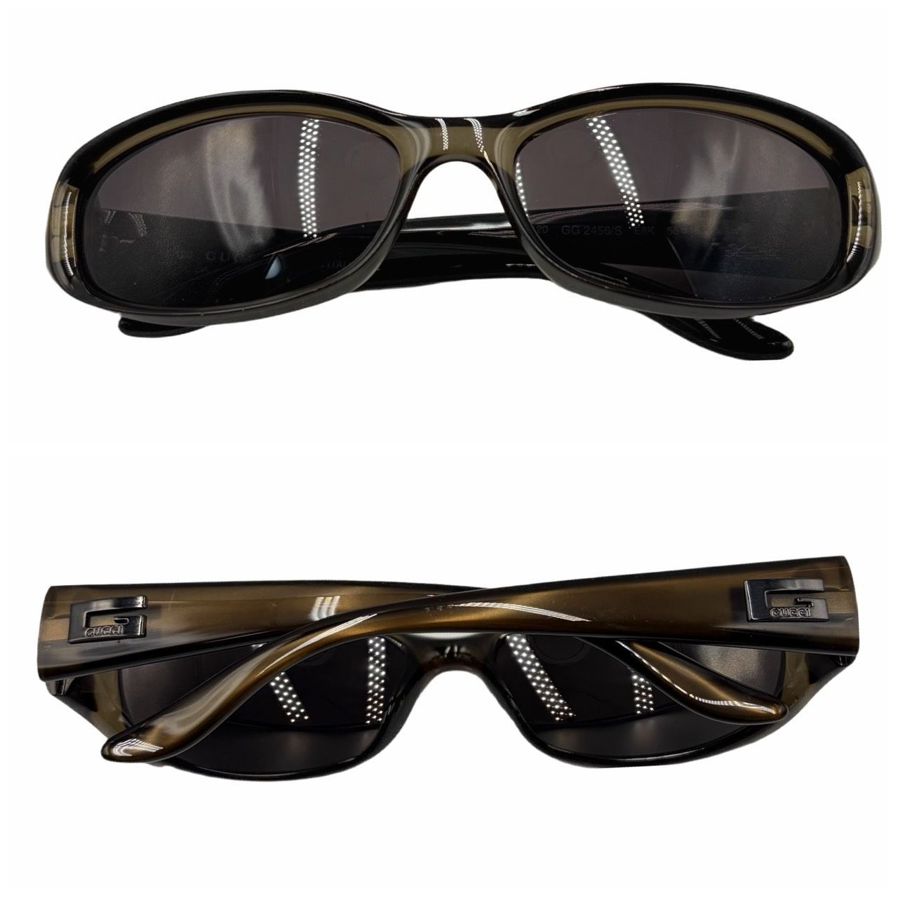 美品✤希少【GUCCI／グッチ】サングラス／遮光眼鏡 GG 2456/S E8K 55