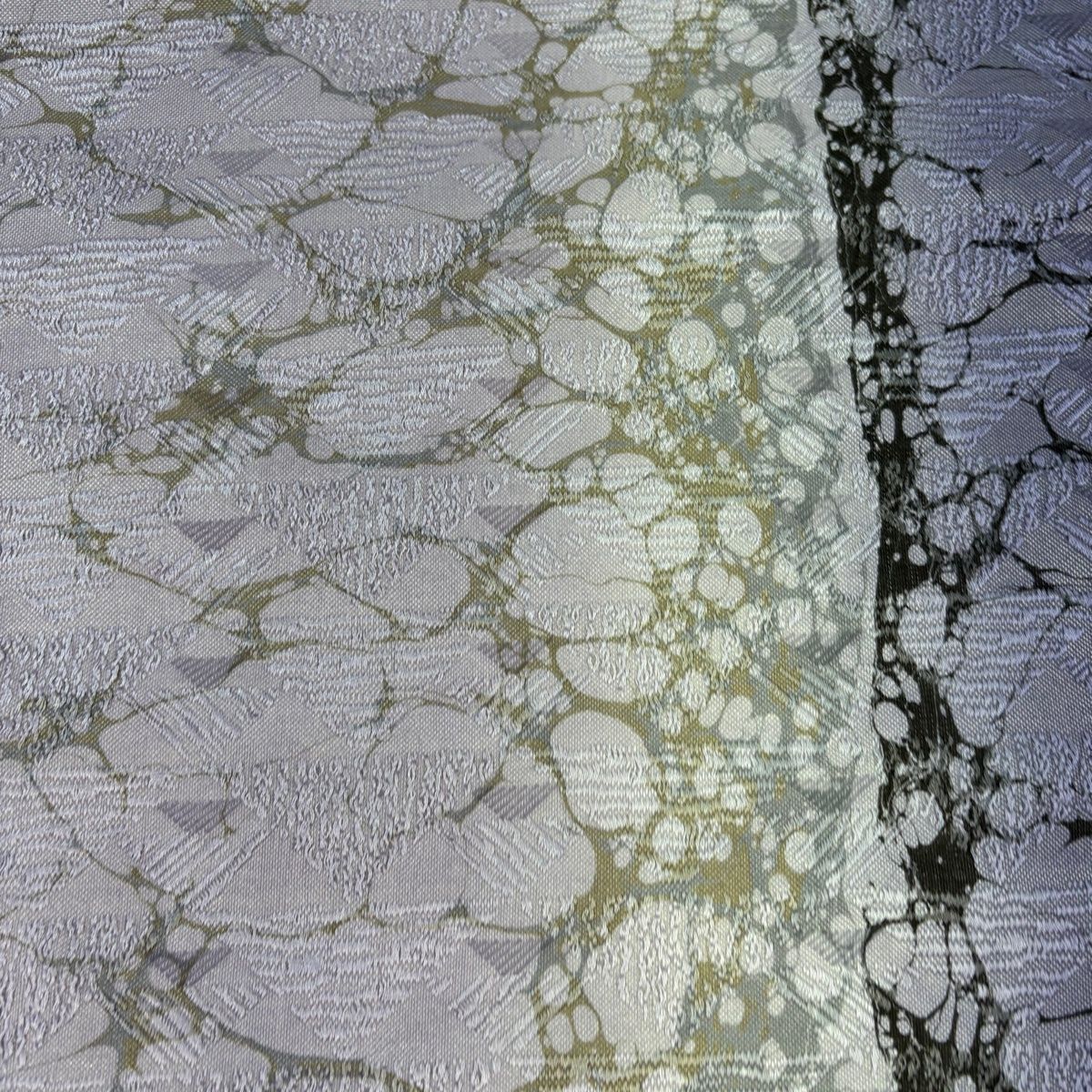 美品】 袋帯 秀品 幾何学模様 銀糸 紫 全通 正絹 【中古】 - メルカリ