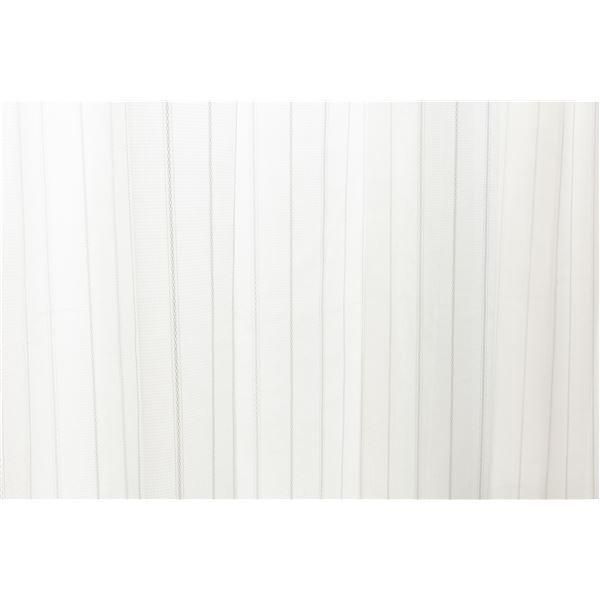 レースカーテン 幅150cm×丈108cm ホワイト 1枚 洗える 日本製 アジャスターフック UVカット 抗カビ 遮熱 断熱 保温 ブレラ