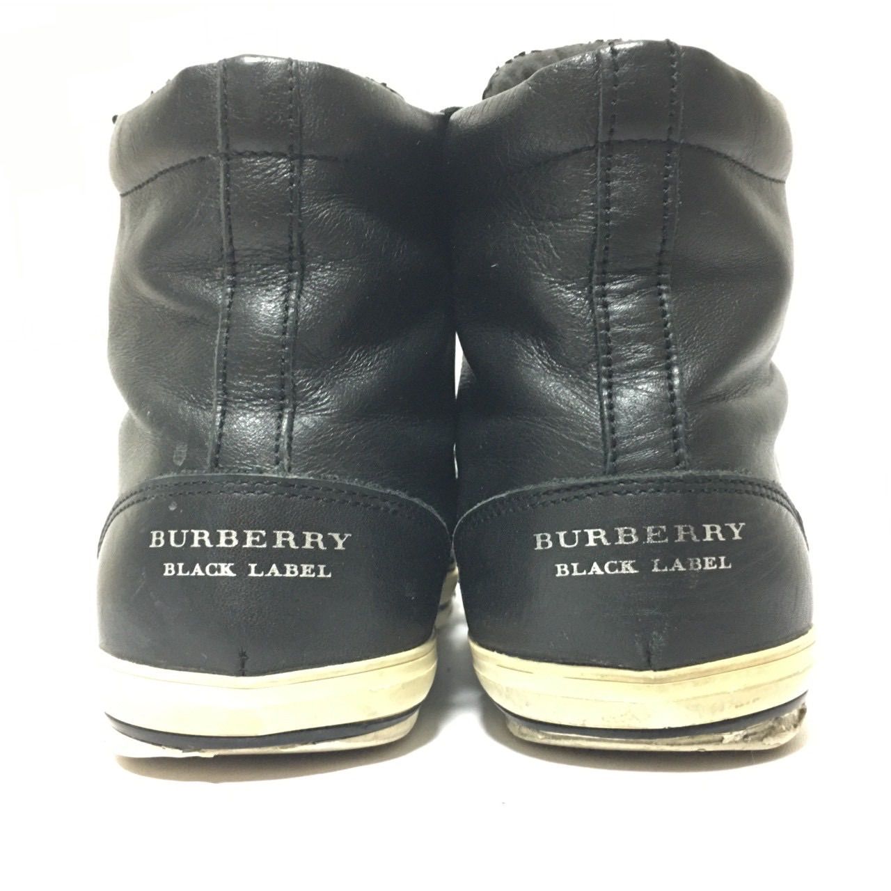 日本製◎【BURBERRY】バーバリー BLACK LABEL ハイカット スニーカー