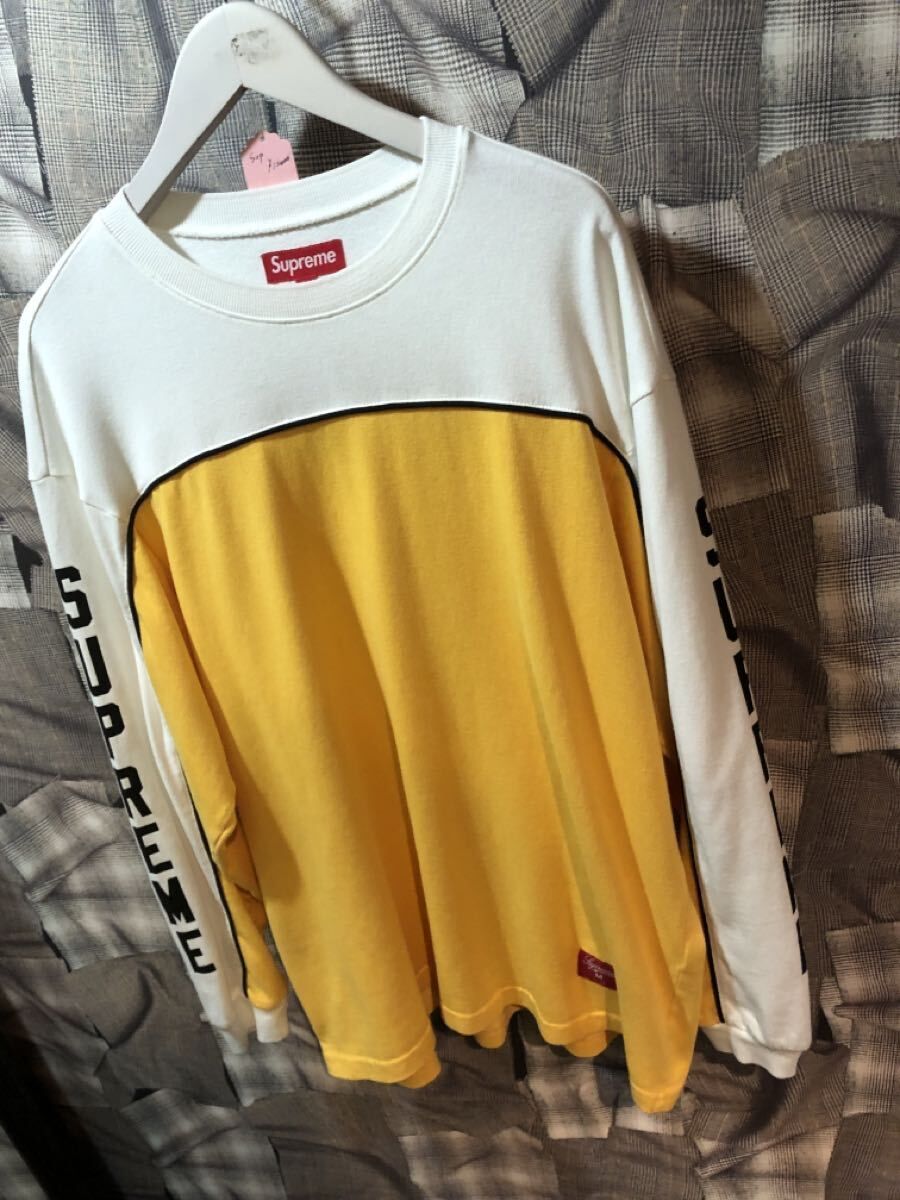 福岡出品 25SS Supreme Paneled Piping L /S Top シュプリーム