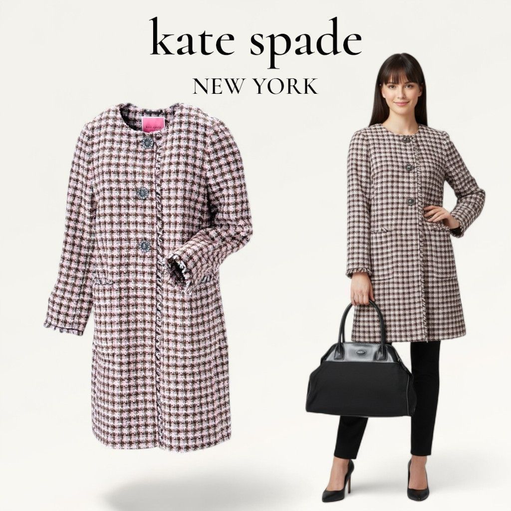 大人可愛い・極美品】KATE SPADE ケイトスペード ロングコート
