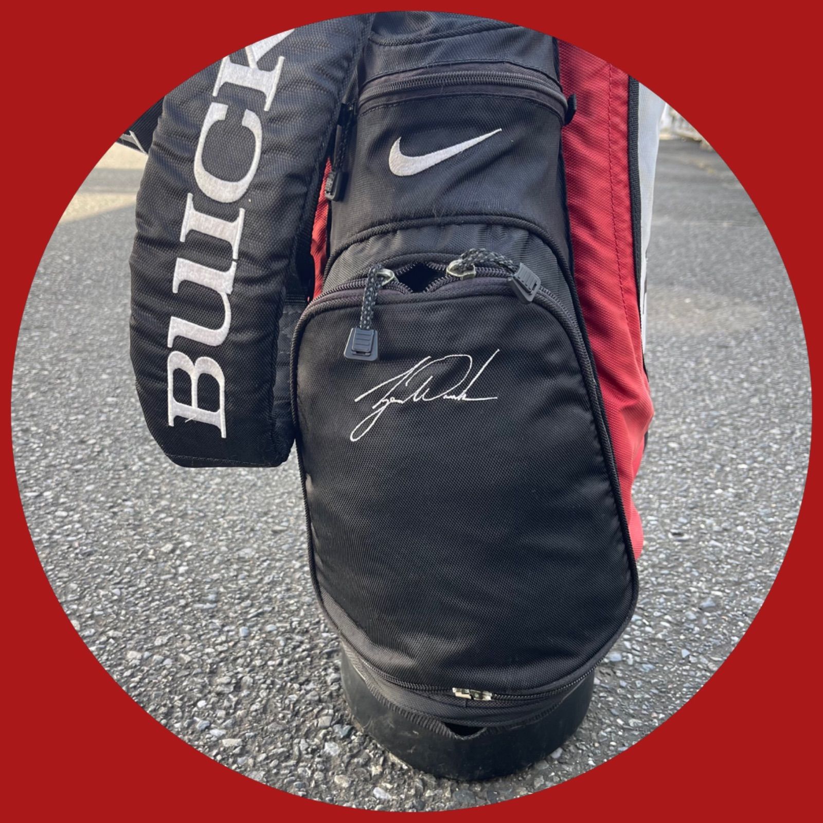 送料込み 56-2202-007 スタンド式軽量キャディバッグ BUICK TIGER WOODS シグニチャーモデル フードなしのためお安く